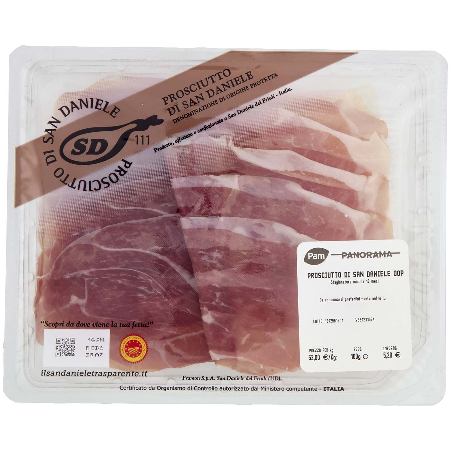 PAM PANORAMA Prosciutto di San Daniele DOP 100 g – immagine 3