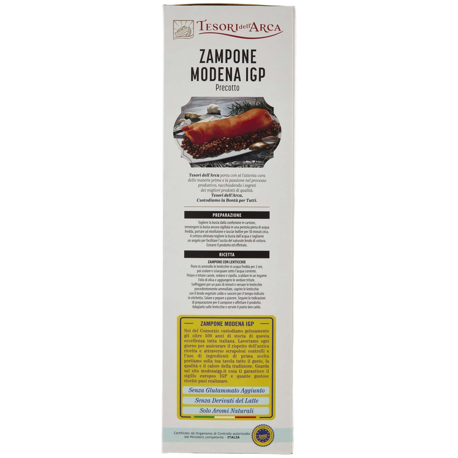 TESORI DELL'ARCA Zampone Modena IGP Precotto 1000 g – immagine 6