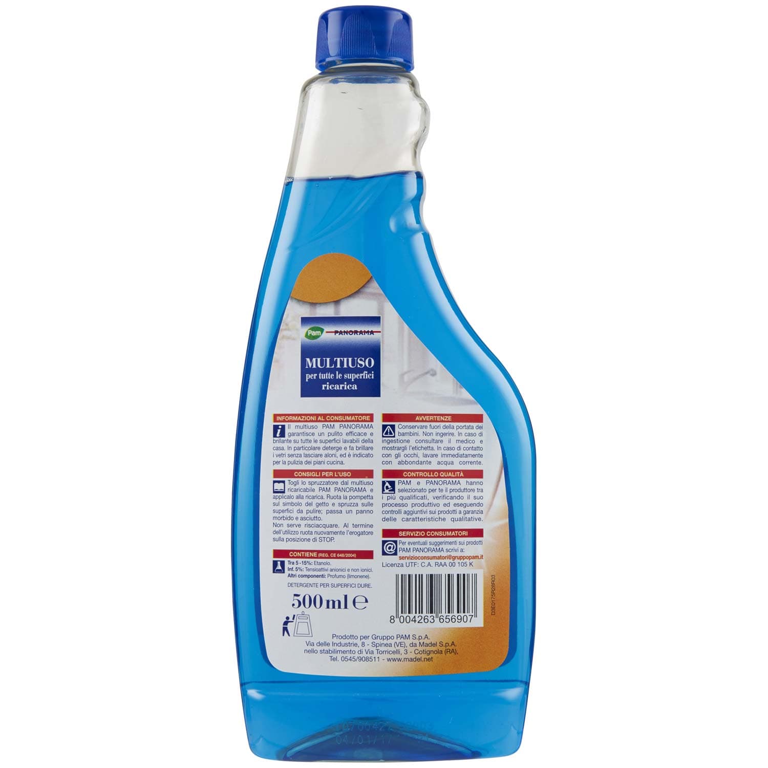 PAM PANORAMA Multiuso per tutte le superfici ricarica 500 ml – immagine 5
