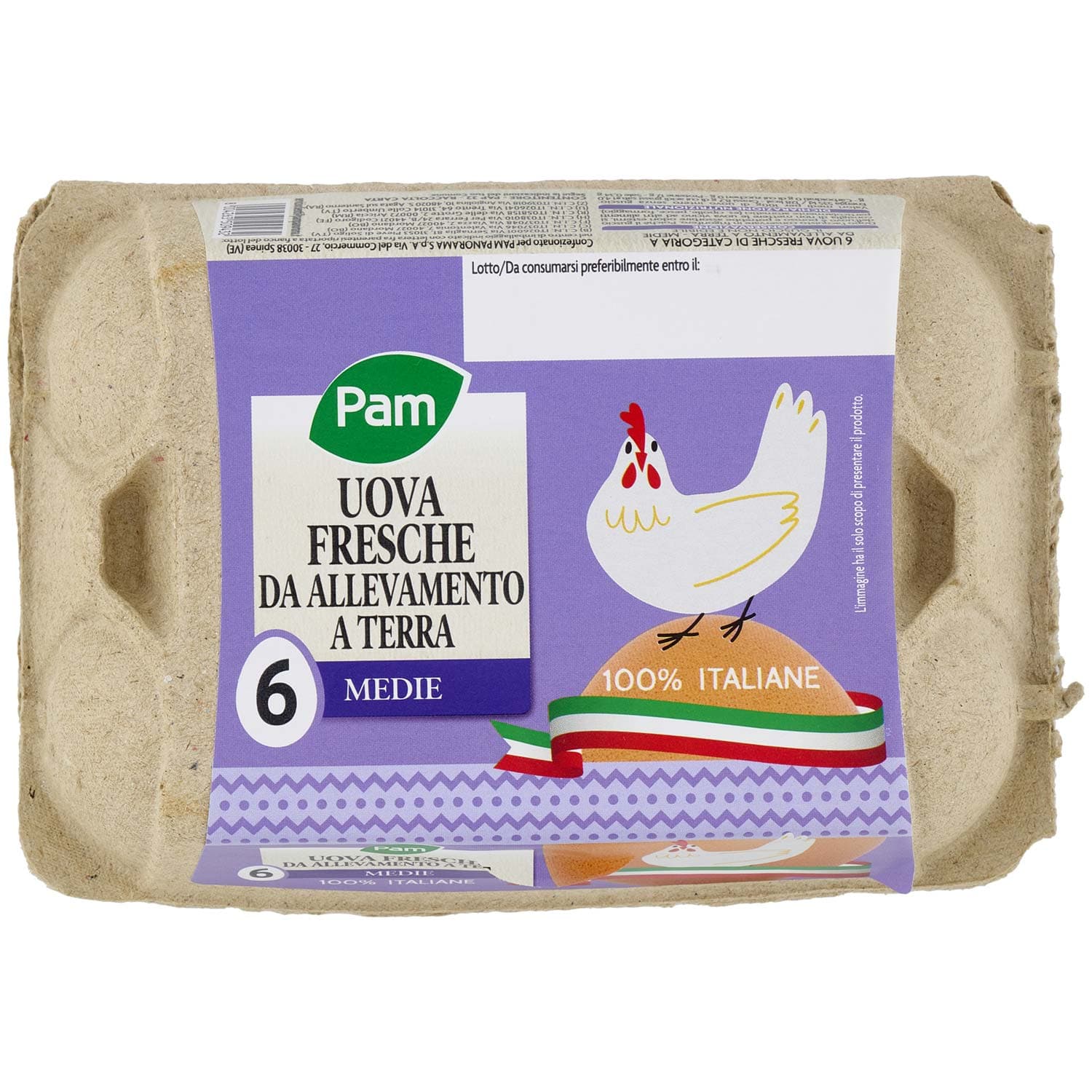 PAM PANORAMA 6 Uova fresche Medie da Allevamento a Terra – immagine 3