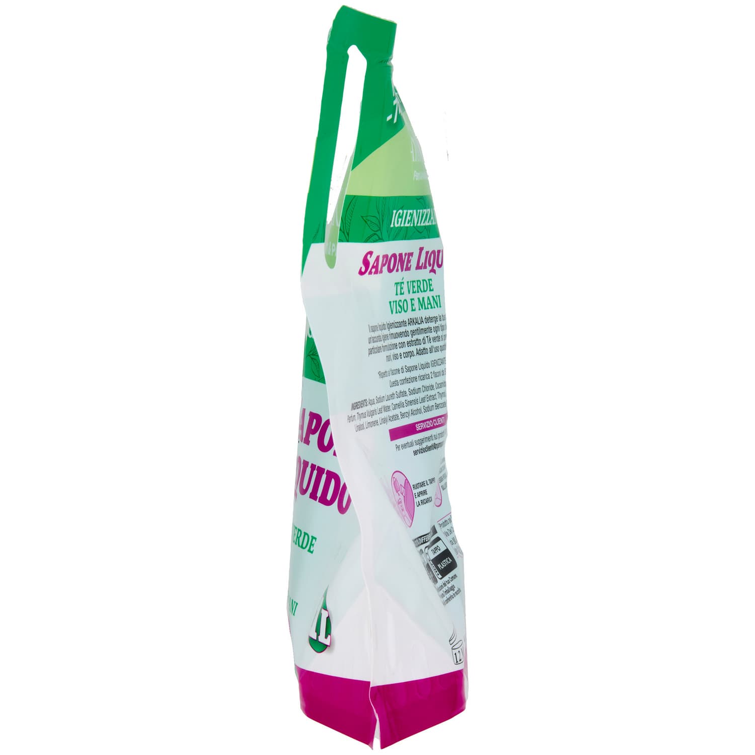 ARKALIA Sapone Liquido Igienizzante Tè Verde Viso e Mani Ricarica 1 L – immagine 6