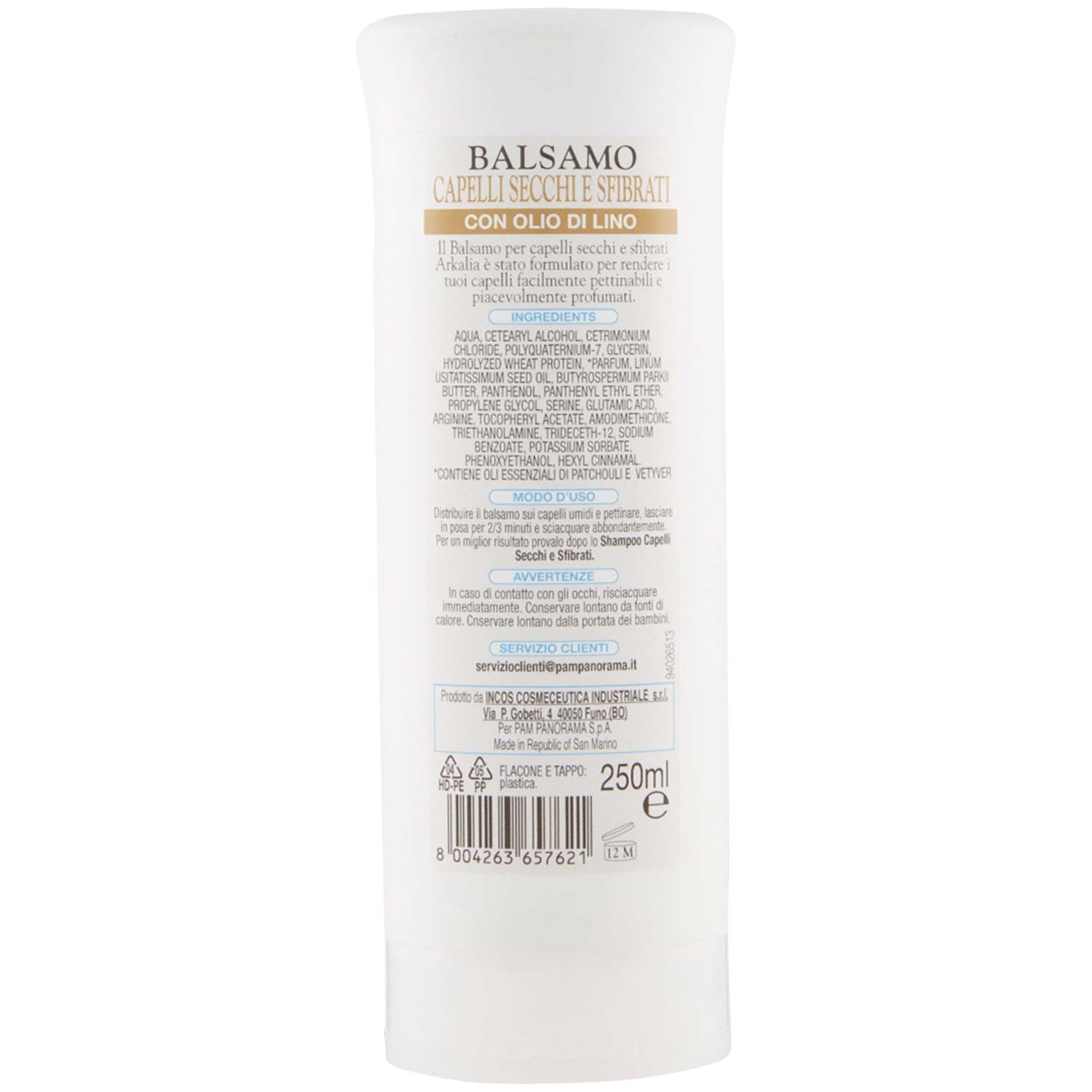 ARKALIA Balsamo Capelli Secchi e Sfibrati 250 ml – immagine 5