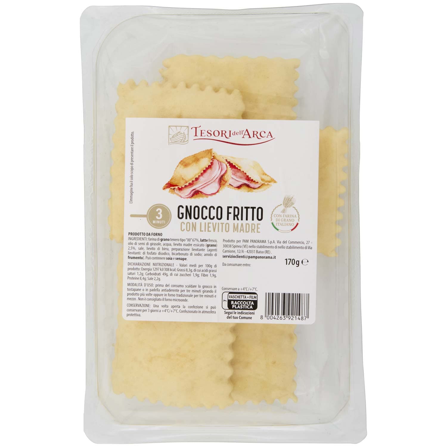 TESORI DELL'ARCA Gnocco Fritto con Lievito Madre 170 g – immagine 3