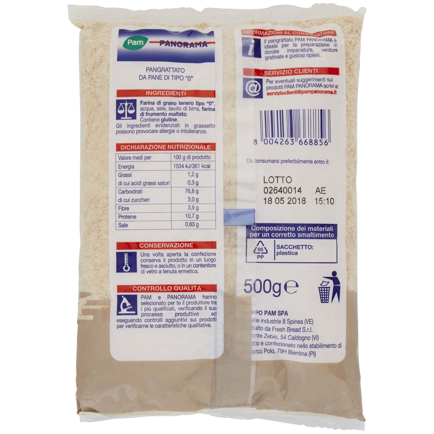 PAM PANORAMA Pan Grattato 500 g – immagine 5