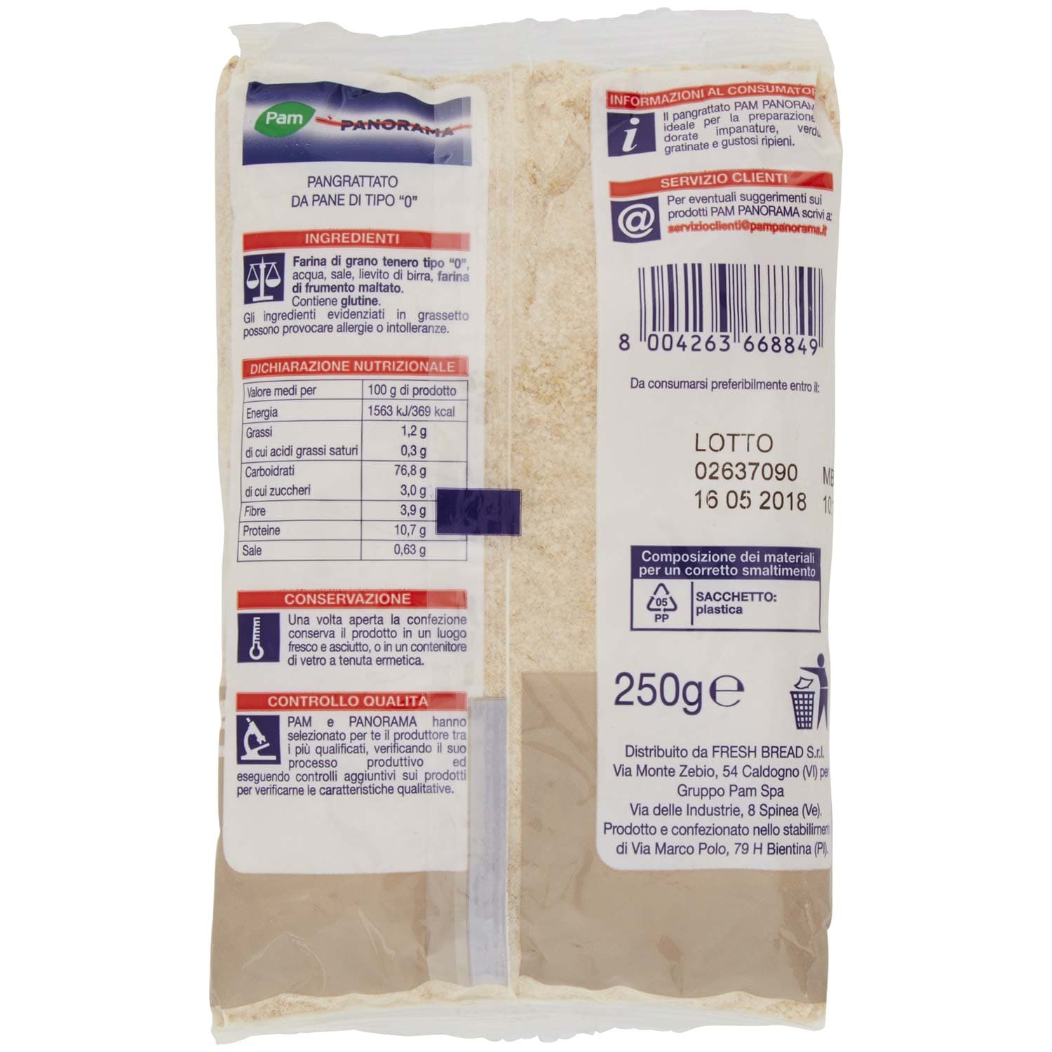 PAM PANORAMA Pan Grattato 250 g – immagine 5