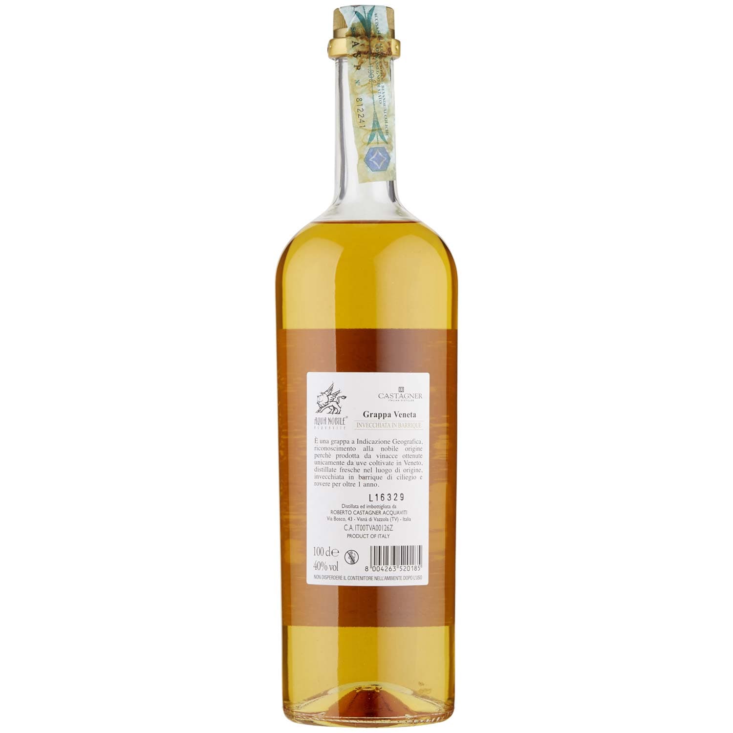 Aqua Nobile Grappa Veneta 100 cl – immagine 5