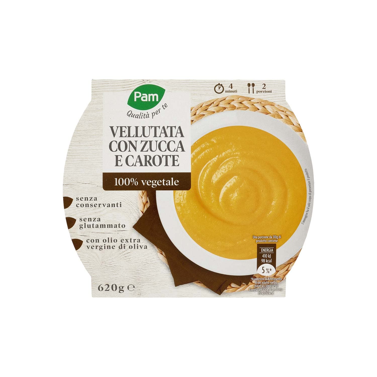 PAM Qualità per te Vellutata con Zucca e Carote 620 g – immagine 3