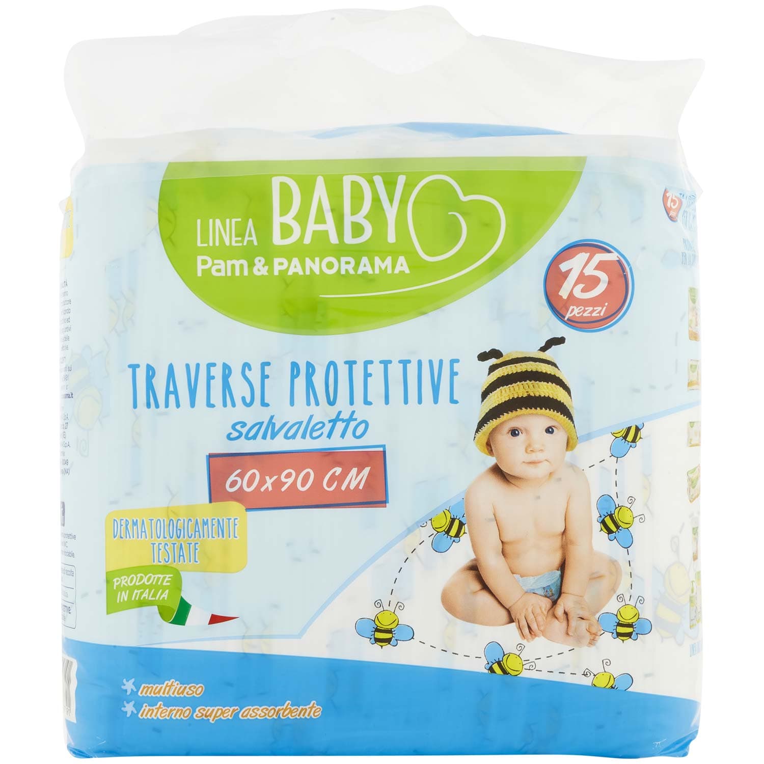 PAM PANORAMA Linea Baby Traverse Protettive salvaletto 60x90 cm 15 pz – immagine 3