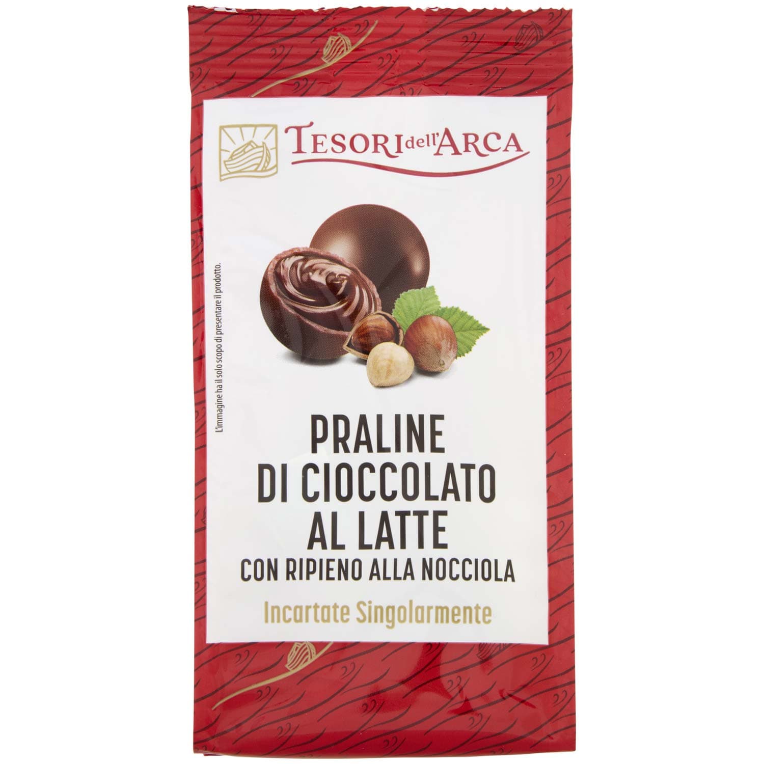 TESORI DELL'ARCA Praline di Cioccolato al Latte con Ripieno alla Nocciola 90 g – immagine 3