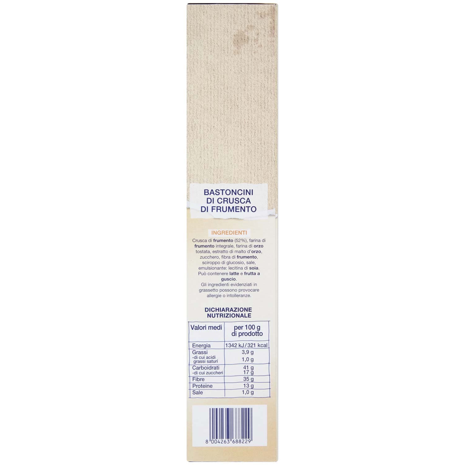 SEMPLICI E BUONI Ricchi di Fibre Bastoncini di Crusca 375 g – immagine 4