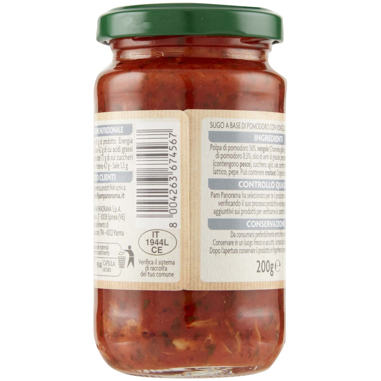 PAM Qualità per te Sugo alle vongole 200 g – immagine 5