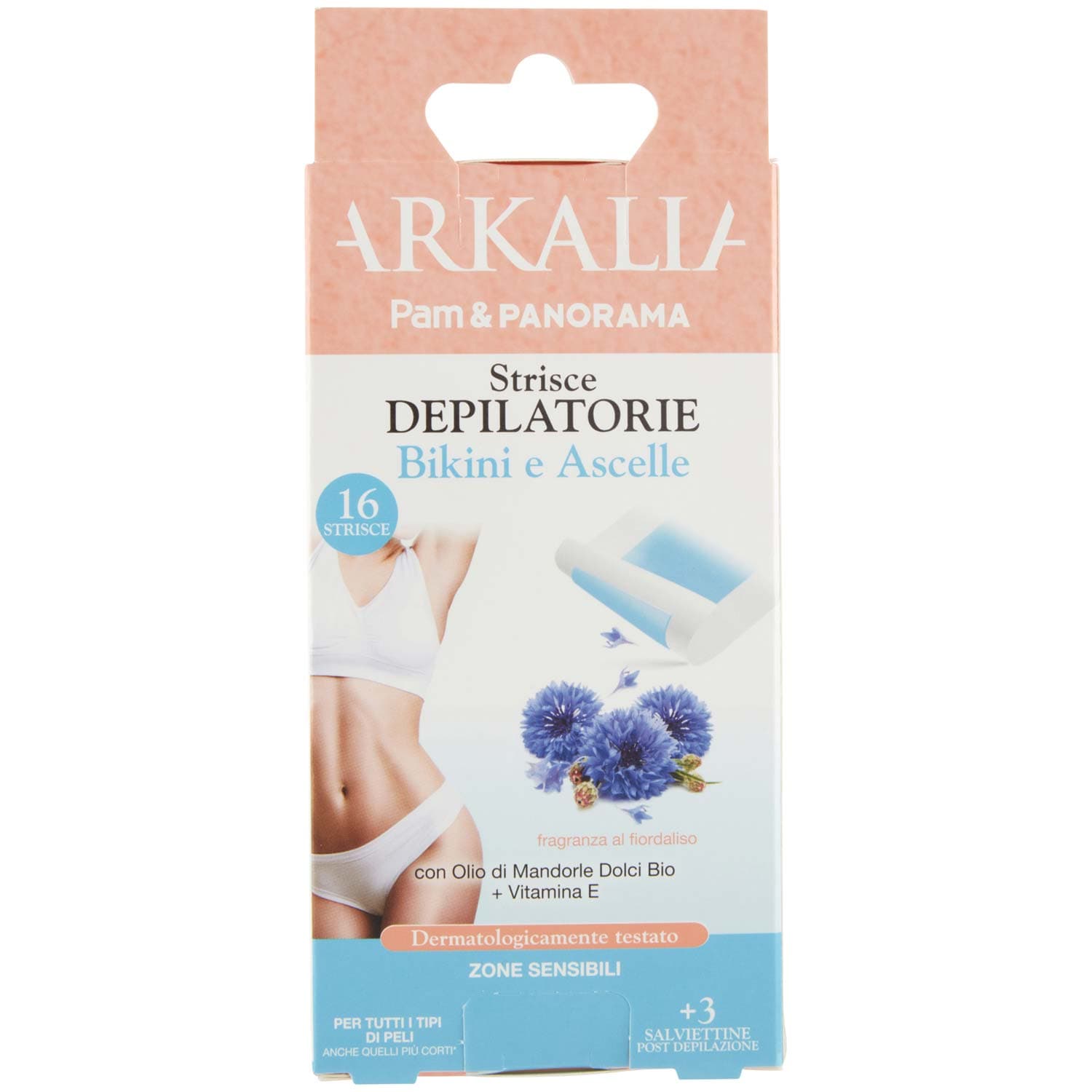 ARKALIA Strisce Depilatorie Bikini e Ascelle 16 Strisce + 3 Salviettine Post Depilazione – immagine 3