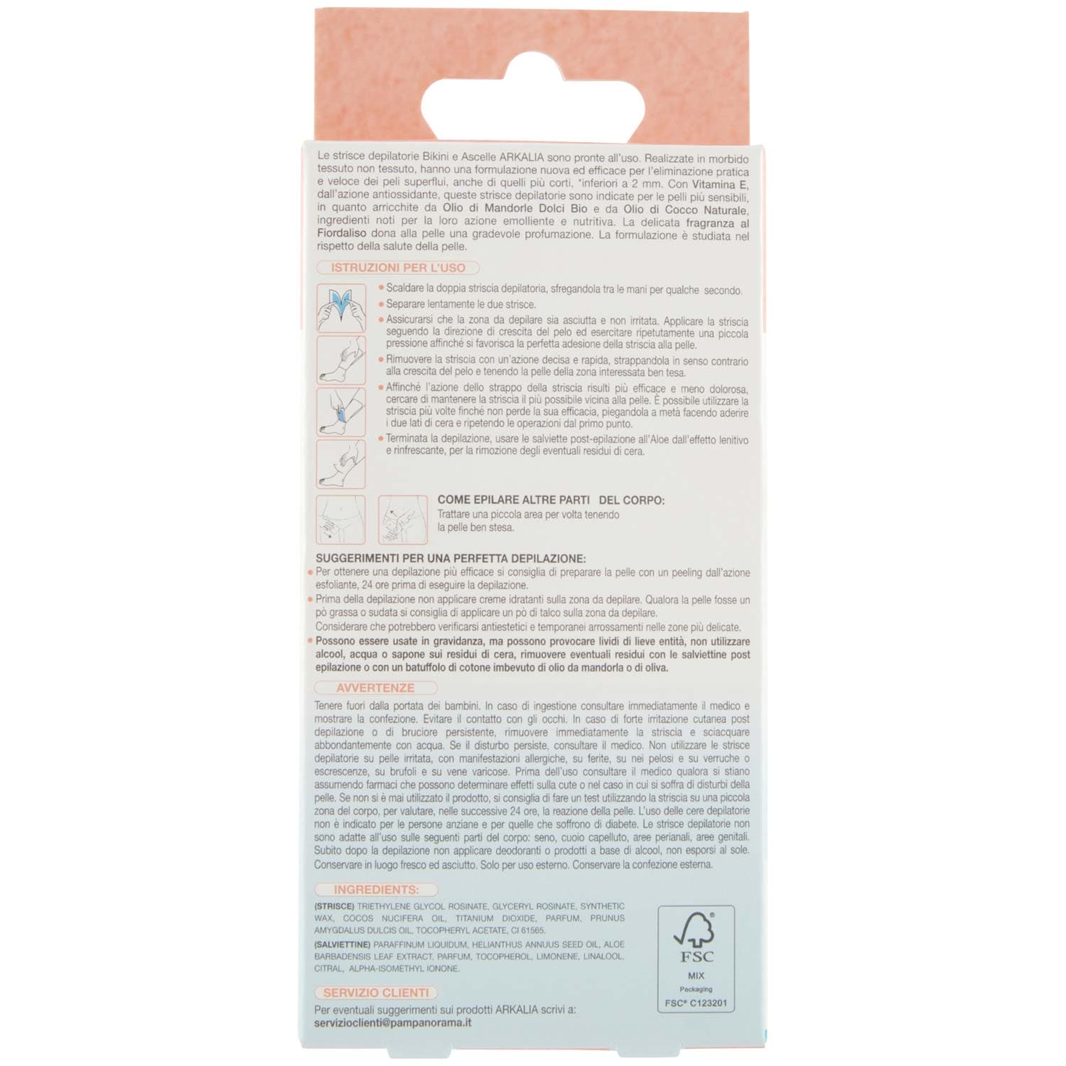 ARKALIA Strisce Depilatorie Bikini e Ascelle 16 Strisce + 3 Salviettine Post Depilazione – immagine 5