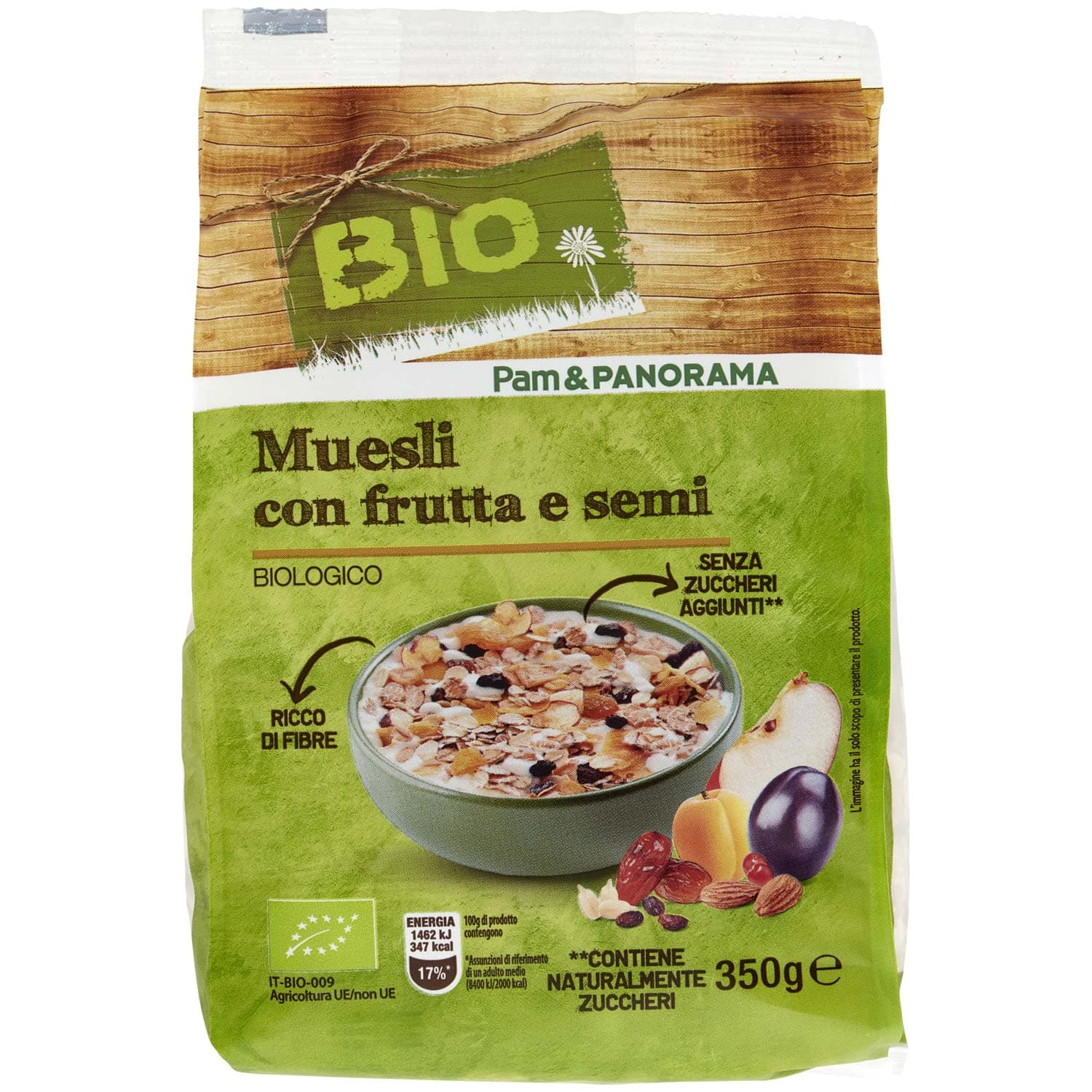 BIO Muesli con frutta e semi 350 g – immagine 3