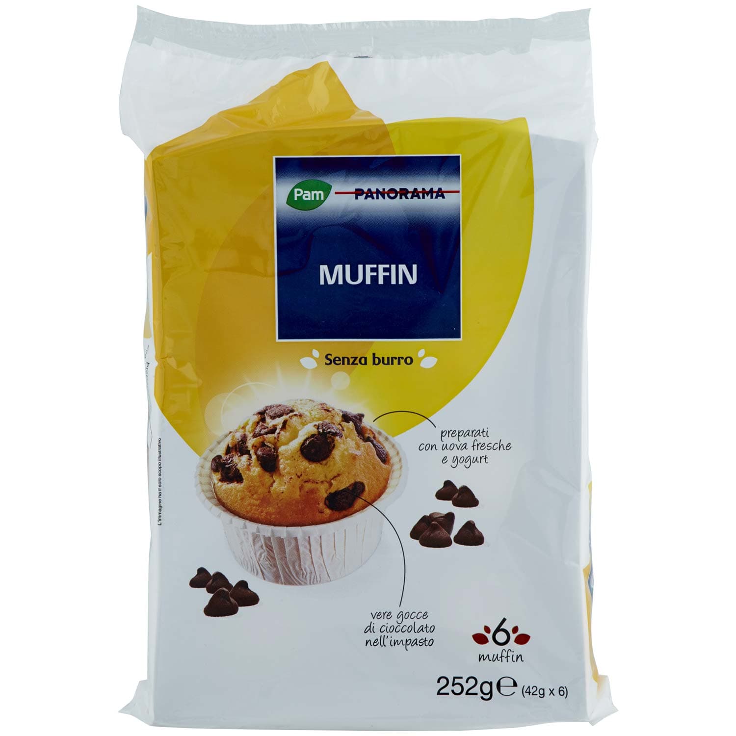 PAM PANORAMA Muffin 252g (42g x 6) – immagine 3