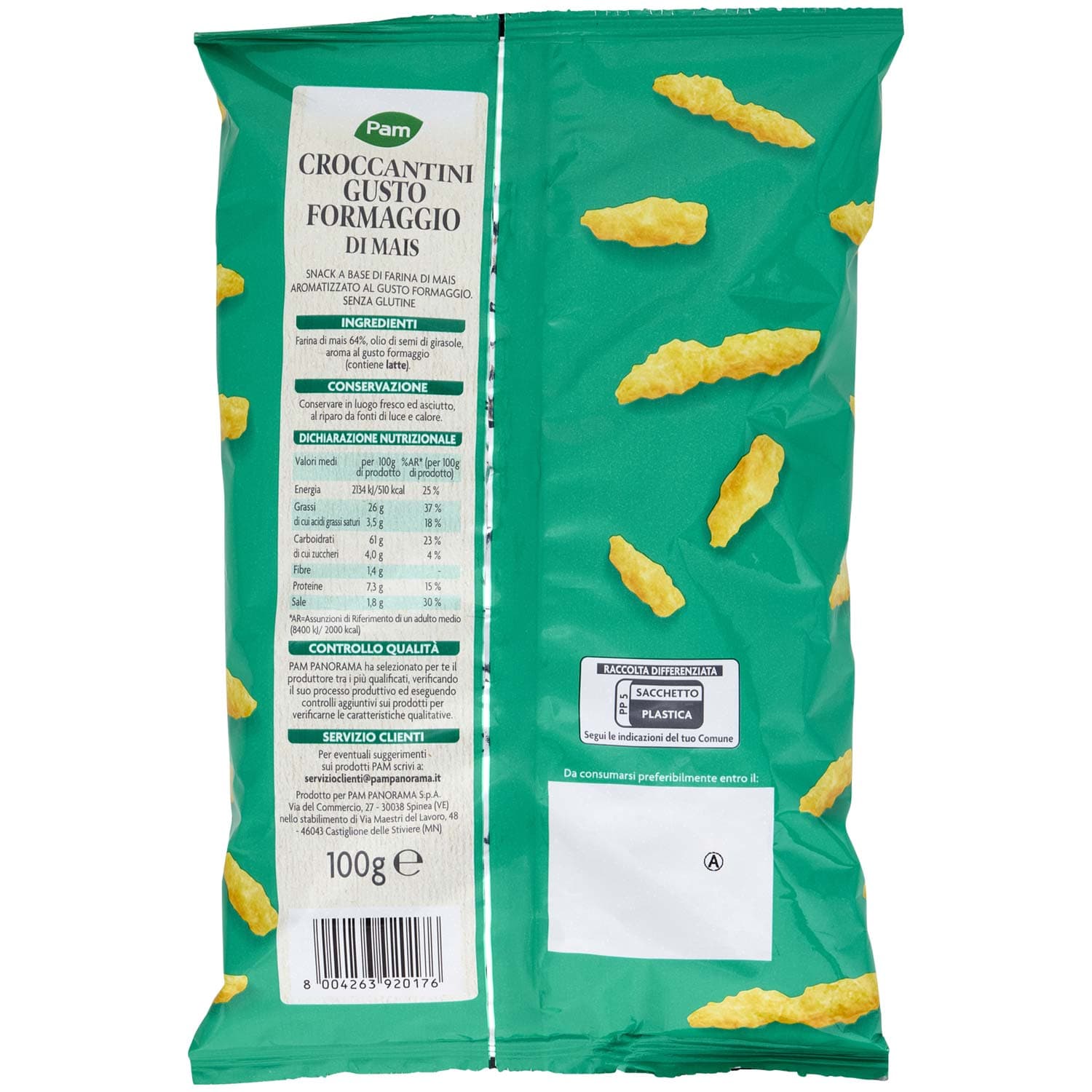PAM Croccantini Gusto Formaggio di Mais 100 g – immagine 5