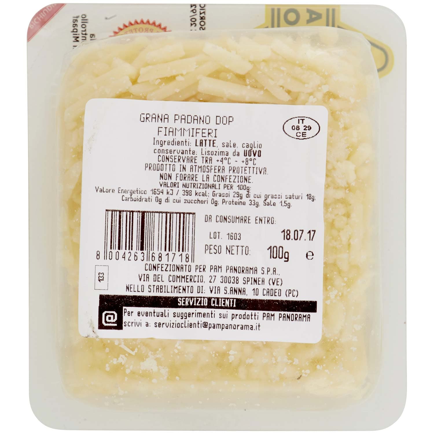 PAM PANORAMA Grana Padano DOP Fiammiferi 100 g – immagine 5