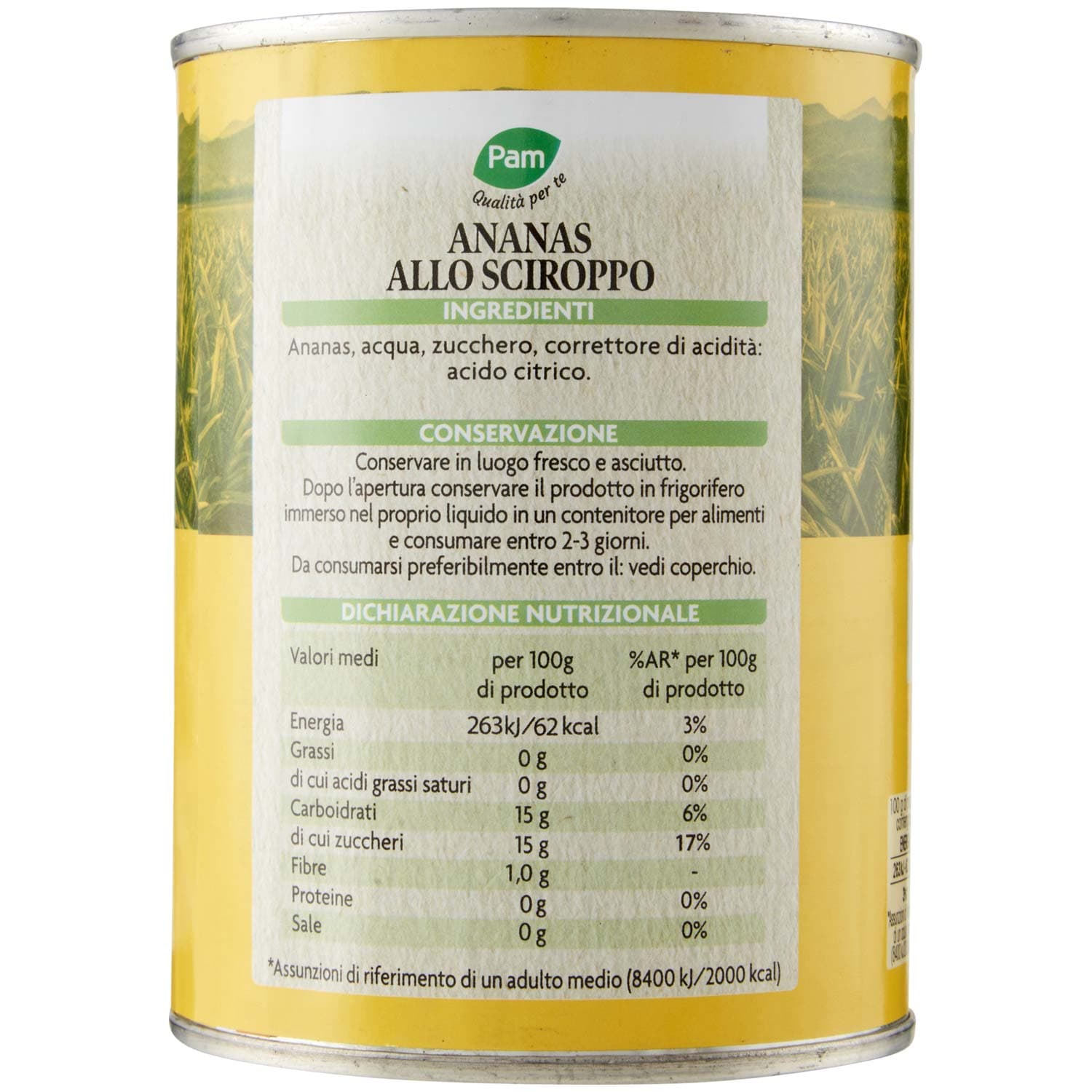 PAM Qualità per te Ananas a fette sciroppato 565 g – immagine 4