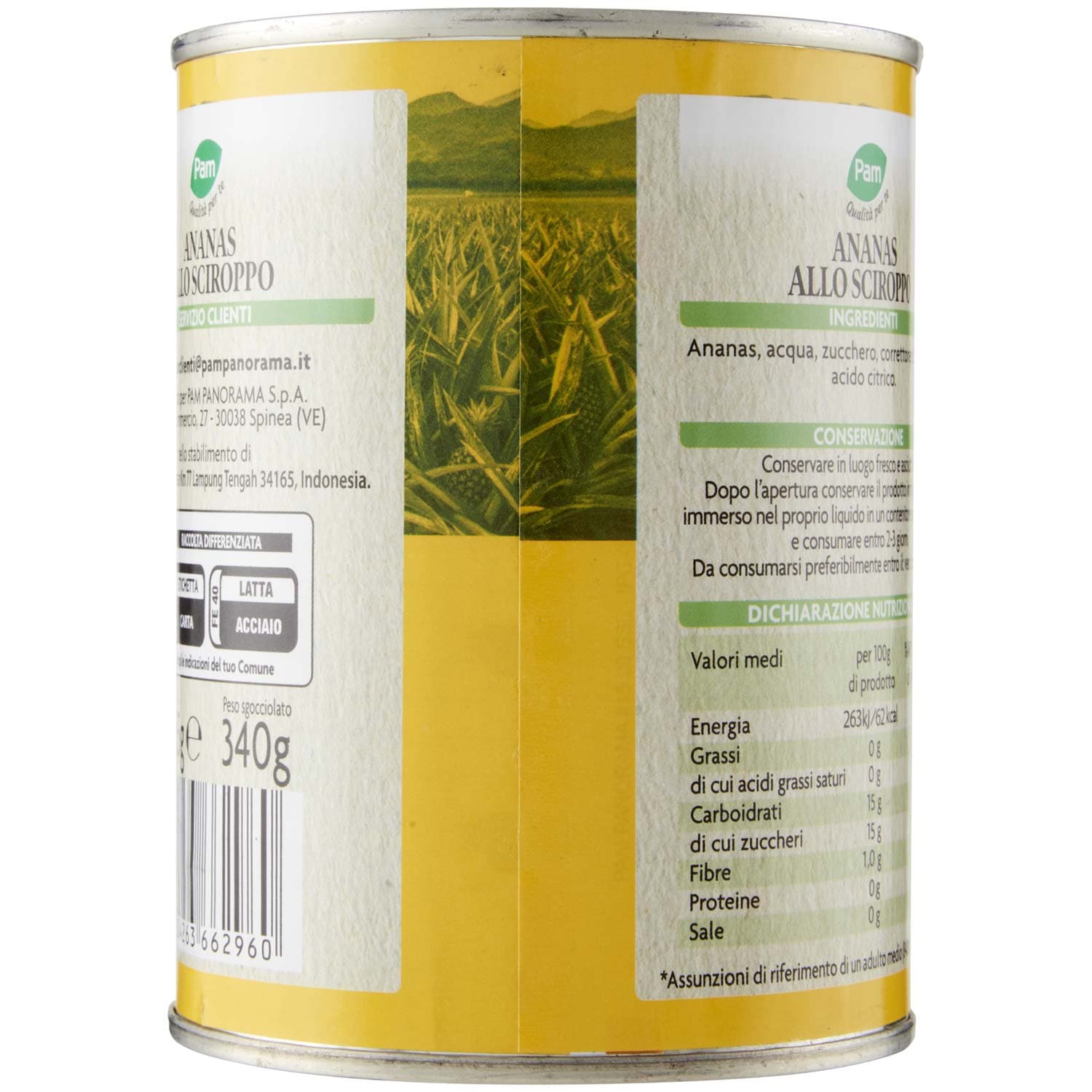 PAM Qualità per te Ananas a fette sciroppato 565 g – immagine 5