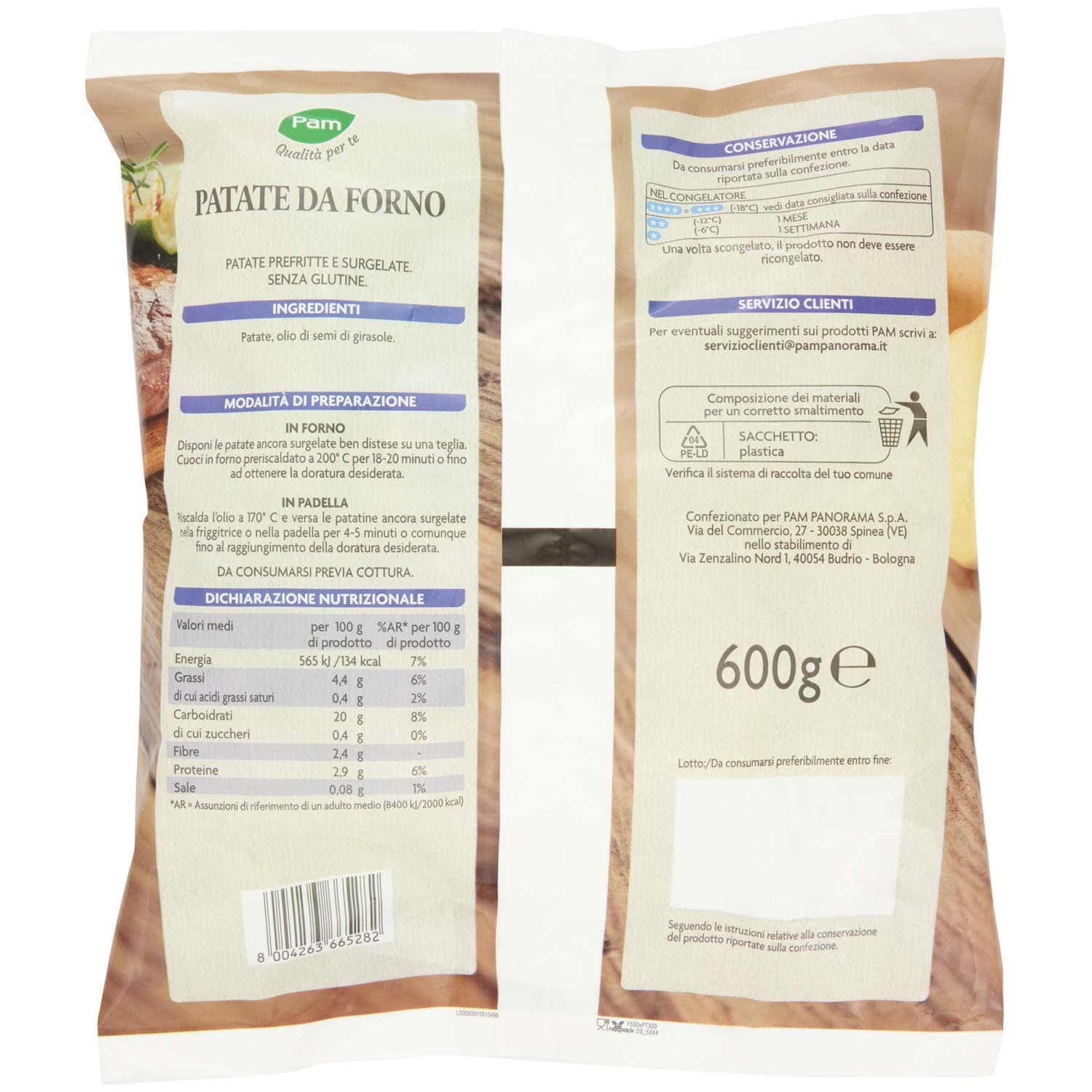 PAM PANORAMA Patate da Forno surgelate 600 g – immagine 5