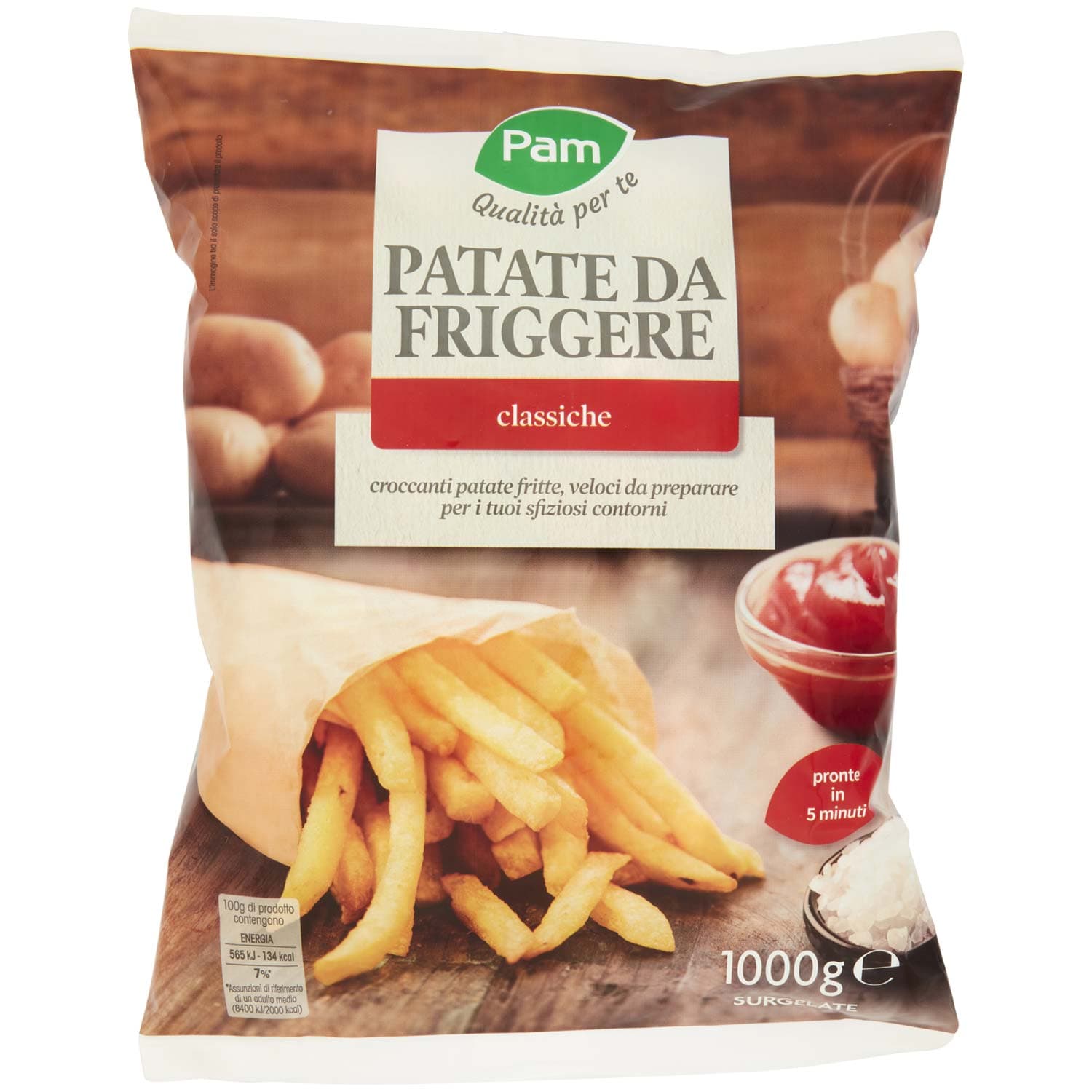 PAM PANORAMA Patate Fritte surgelate 1 kg – immagine 3