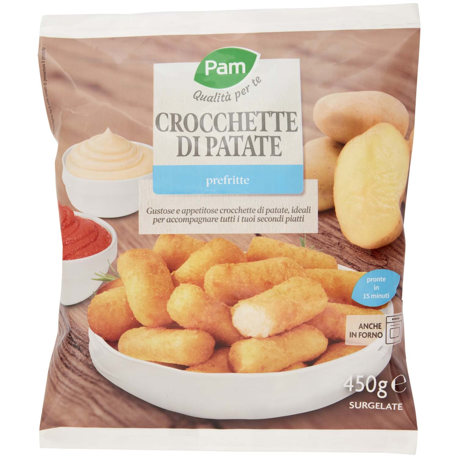 PAM Qualità per te Crocchette di Patate prefritte Surgelate 450 g – immagine 3