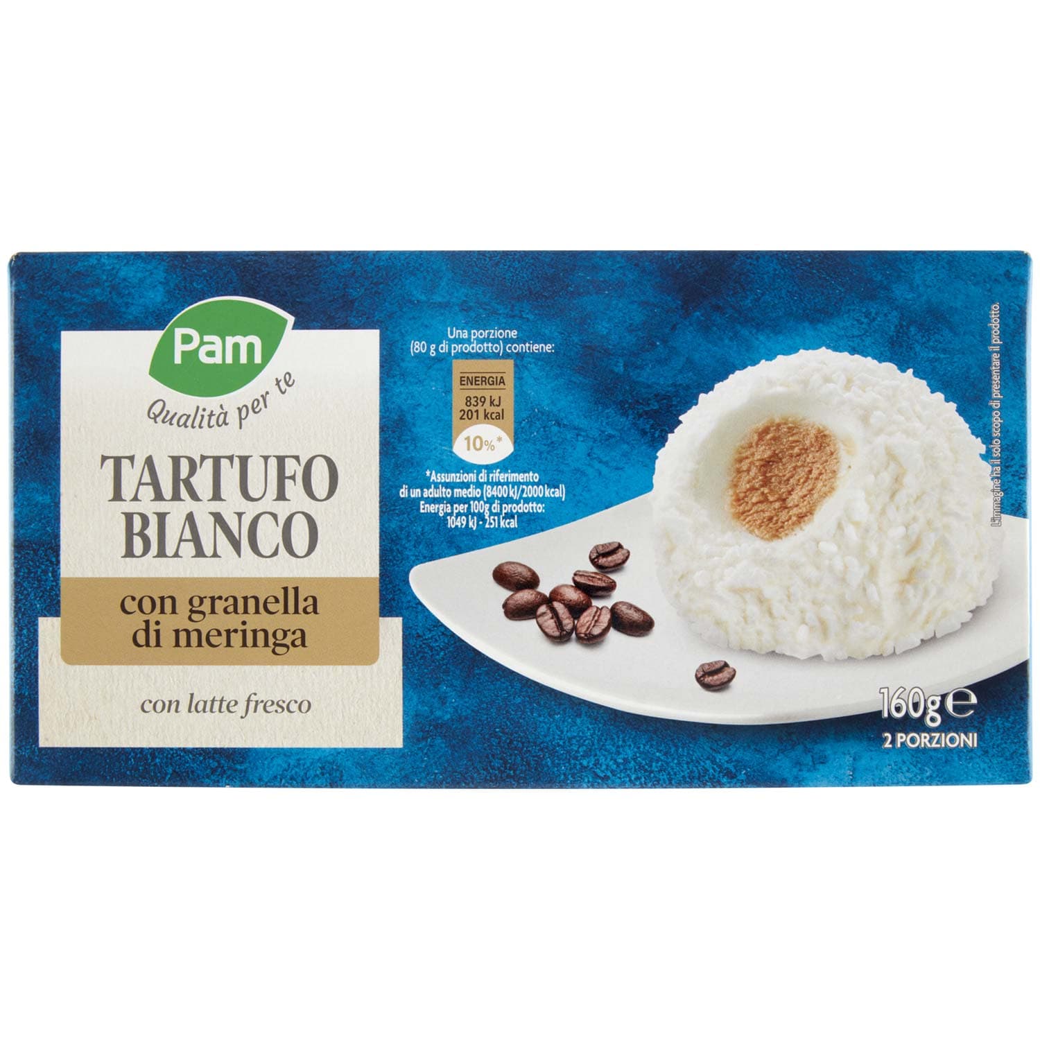 PAM Qualità per te Tartufo Bianco con granella di meringa 2 x 80 g – immagine 3