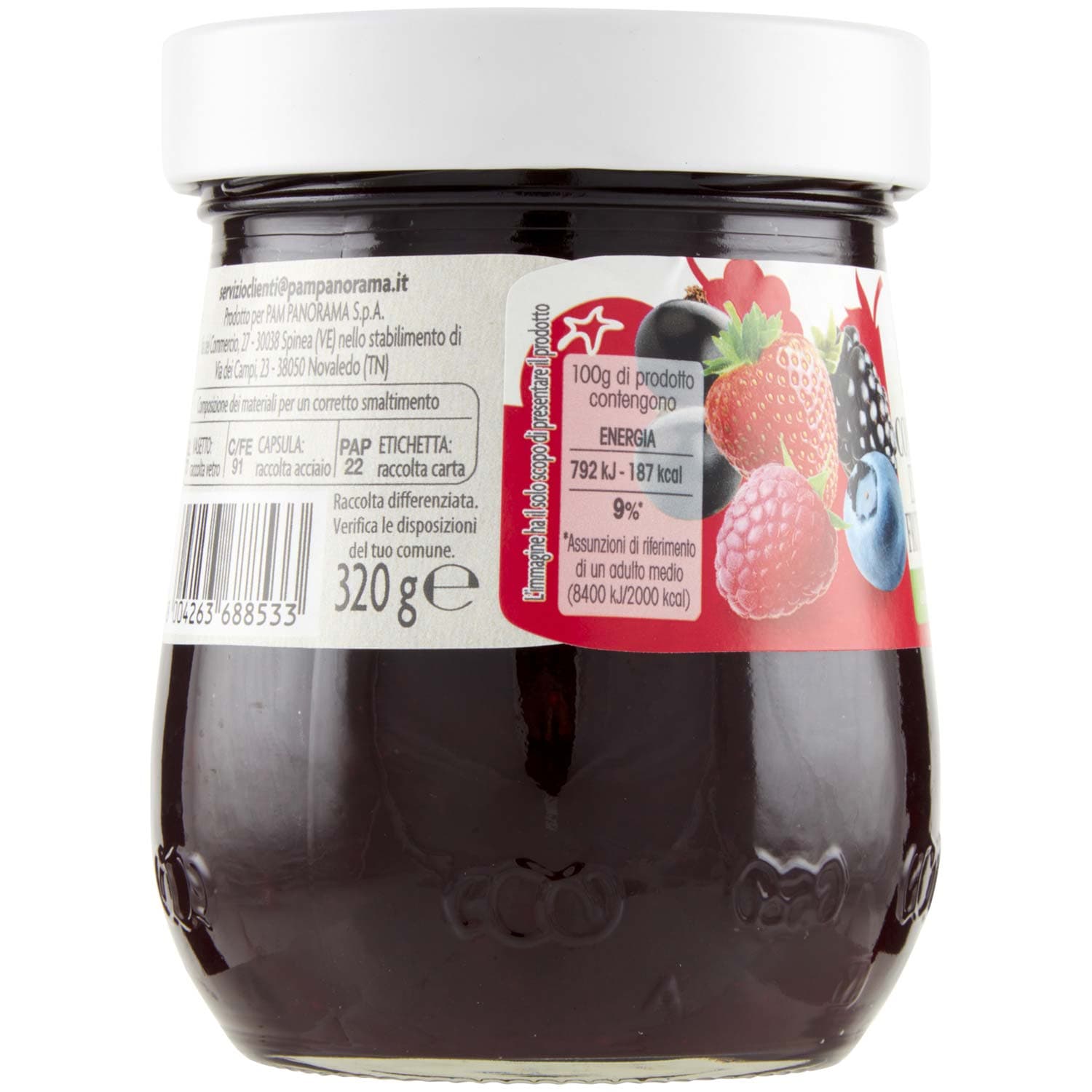 PAM Qualità per te Confettura Extra di frutti di bosco 320 g – immagine 4