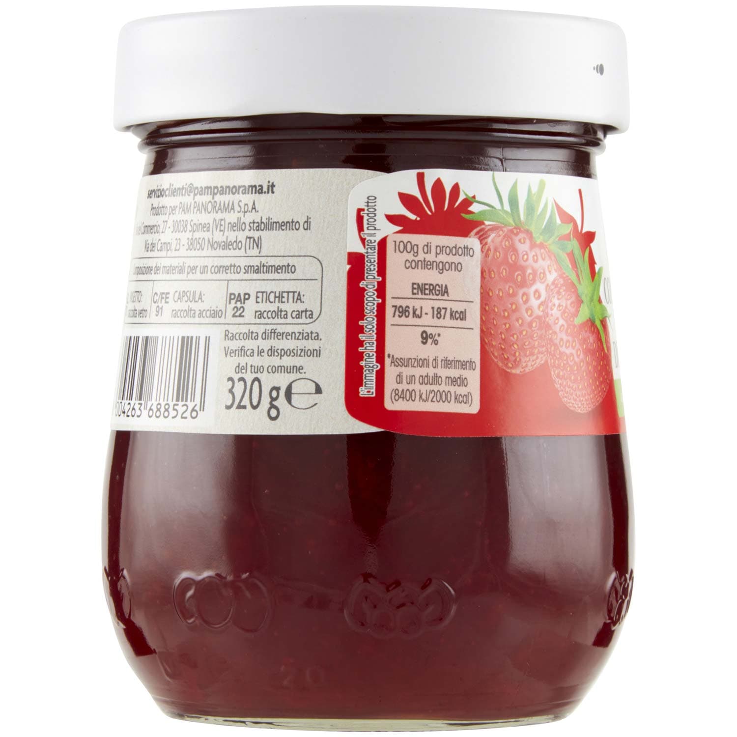 PAM Qualità per te Confettura Extra di fragole 320 g – immagine 4