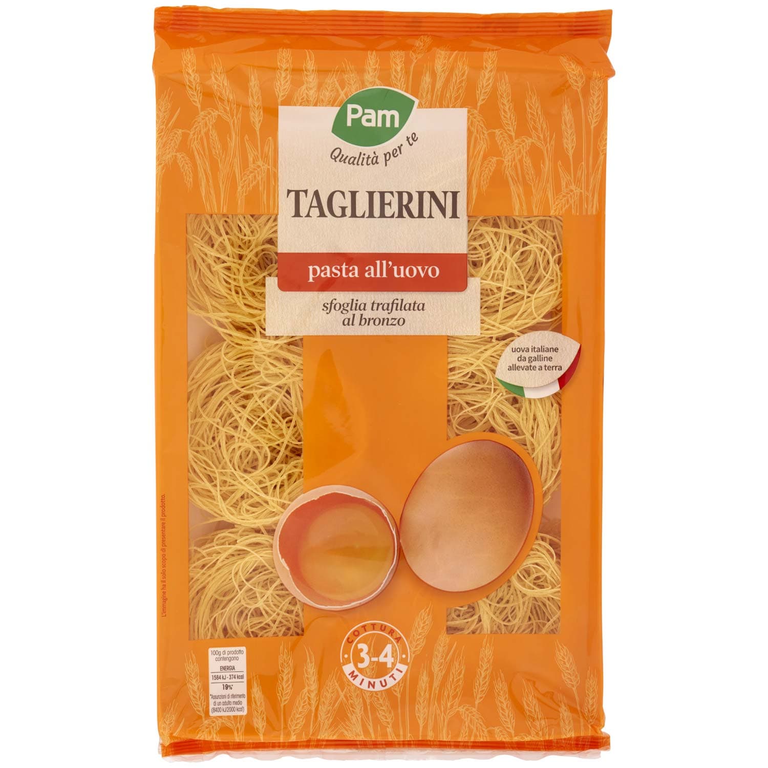 PAM Qualità per te Taglierini pasta all'uovo 250 g – immagine 3
