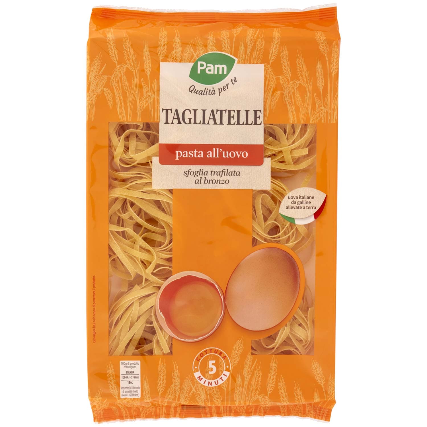 PAM Qualità per te Tagliatelle pasta all'uovo 250 g – immagine 3