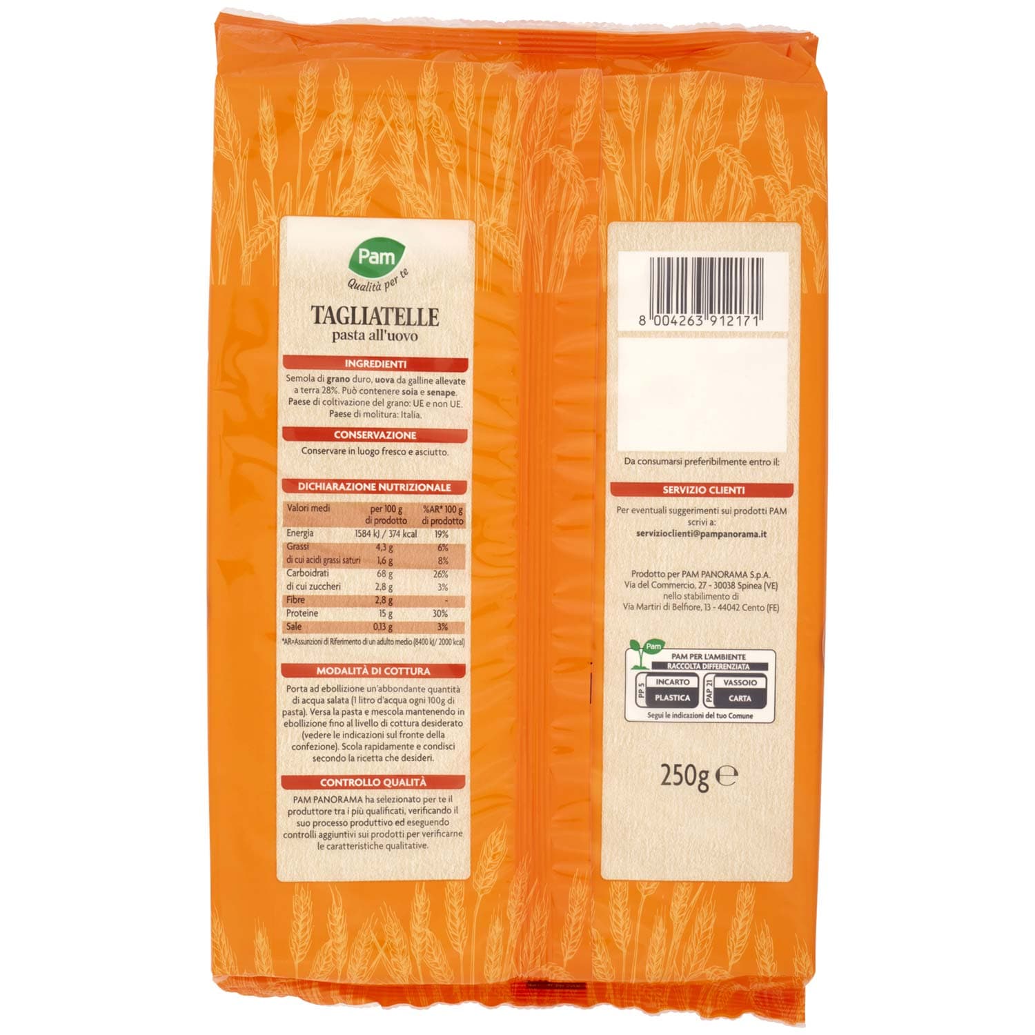 PAM Qualità per te Tagliatelle pasta all'uovo 250 g – immagine 5