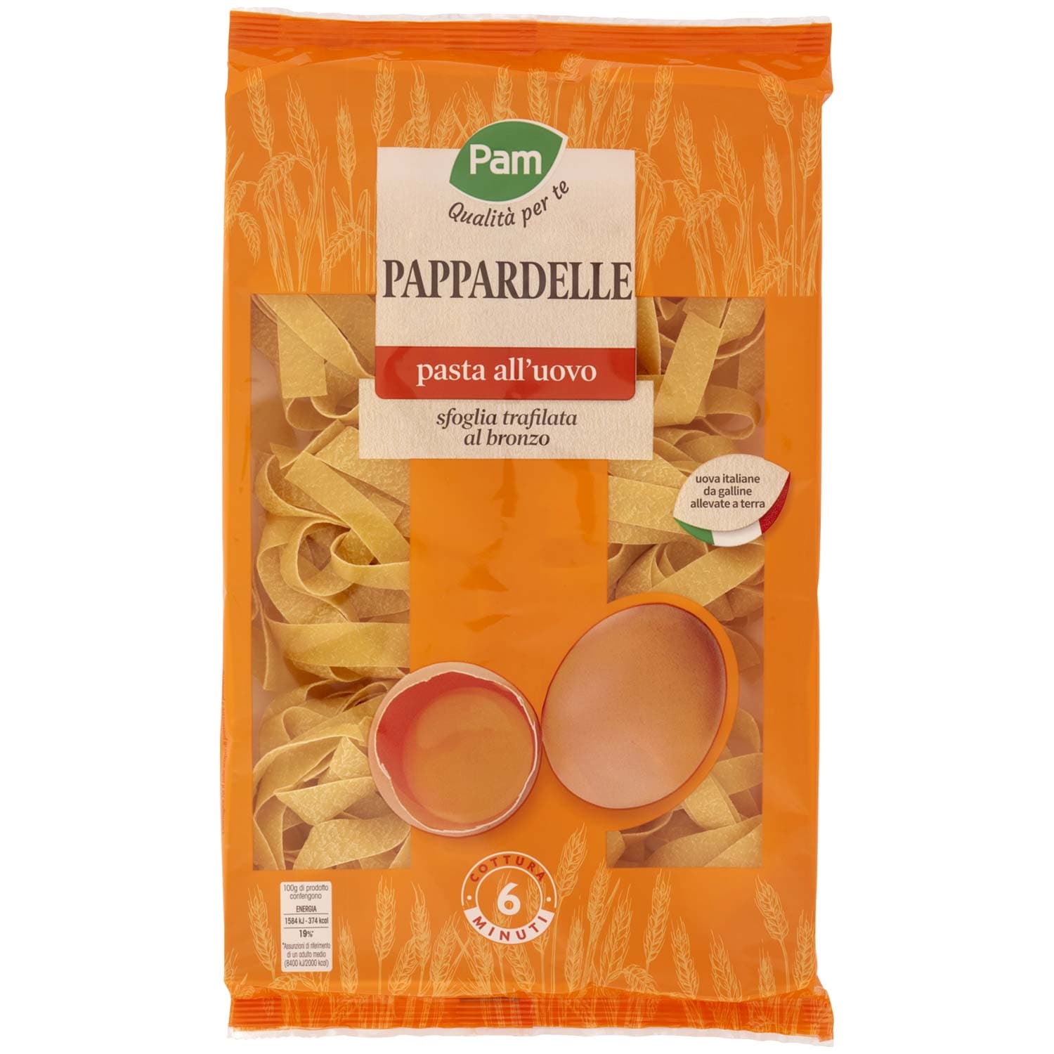 PAM Qualità per te Pappardelle pasta all'uovo 250 g – immagine 3
