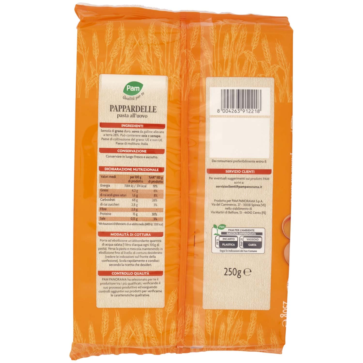 PAM Qualità per te Pappardelle pasta all'uovo 250 g – immagine 5