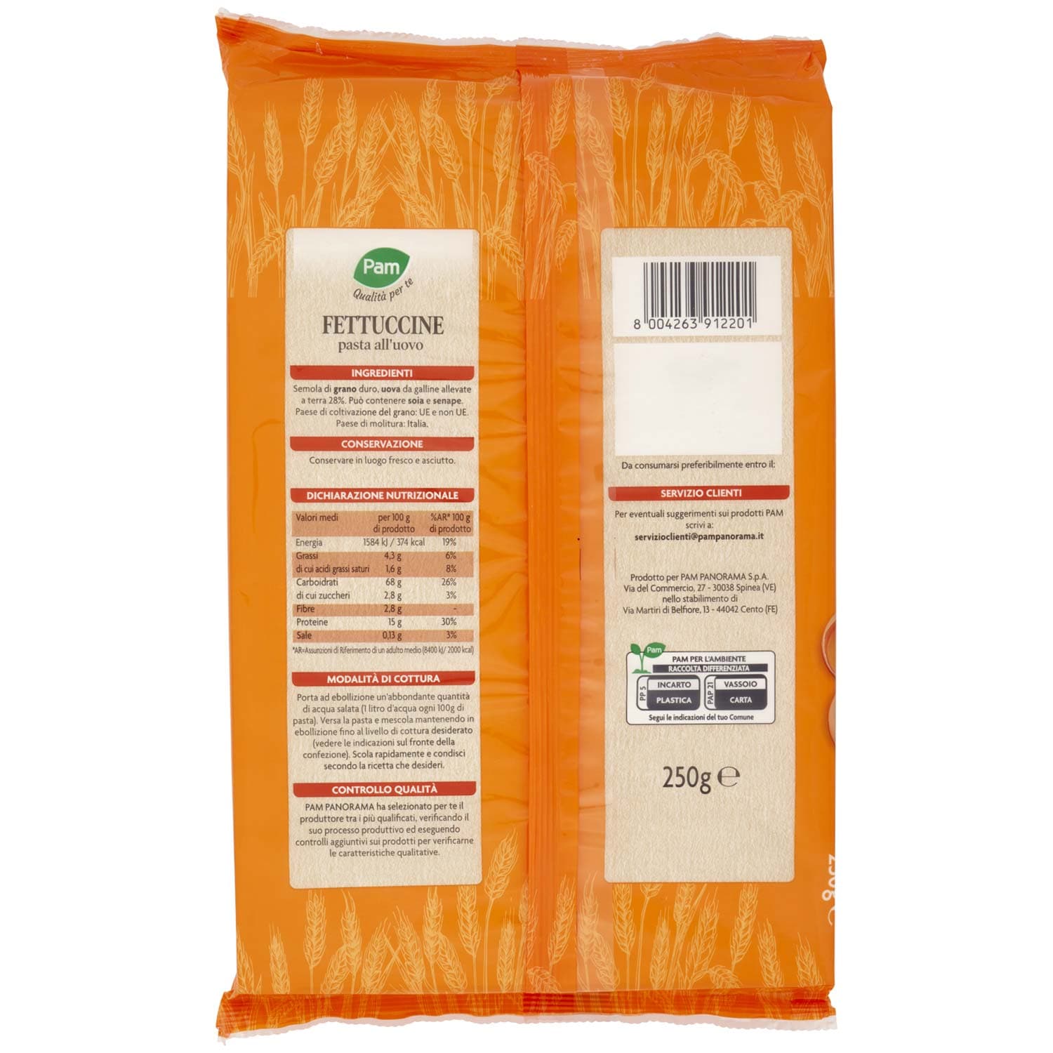 PAM Qualità per te Fettuccine pasta all'uovo 250 g – immagine 5