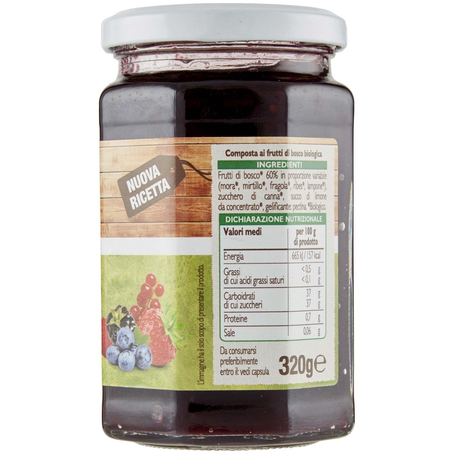 BIO Composta ai frutti di bosco Biologica 320 g – immagine 6
