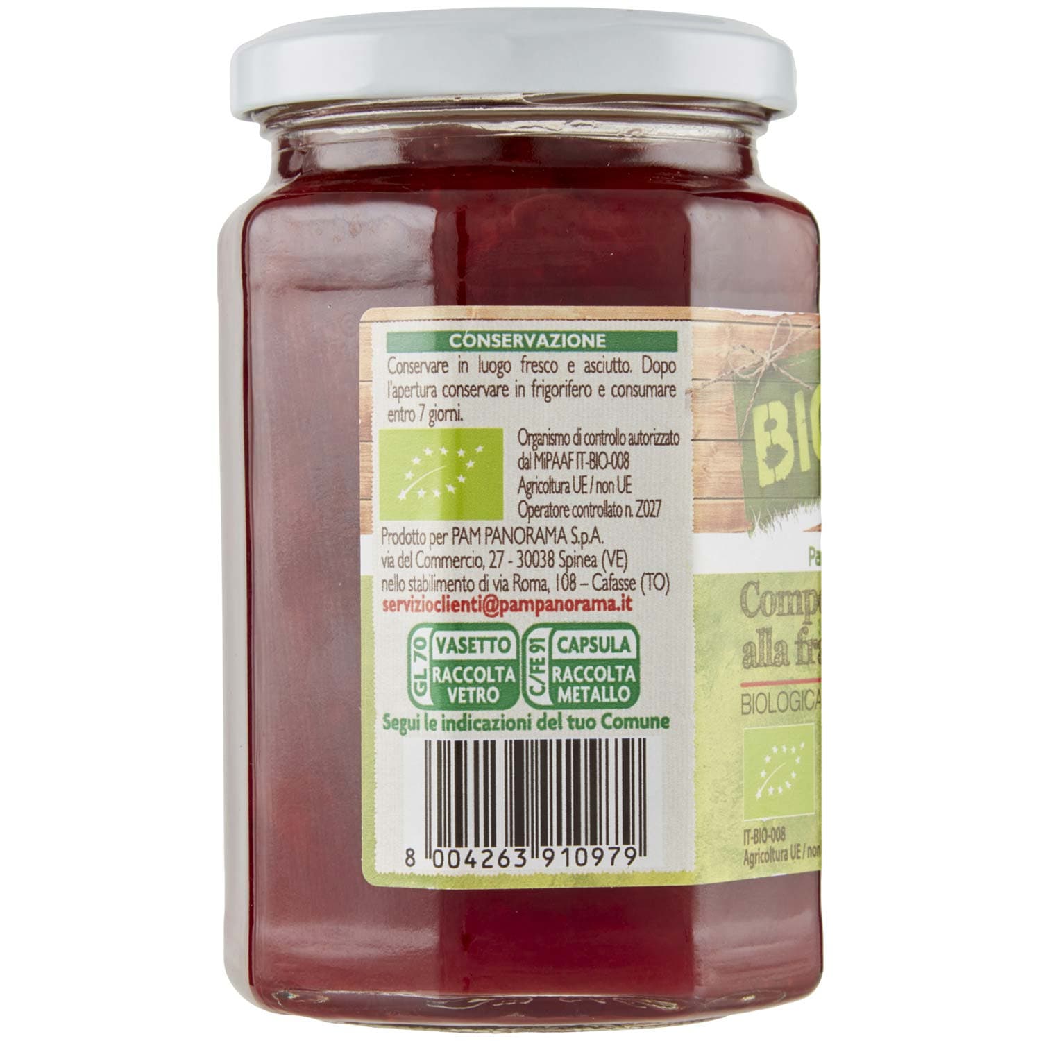BIO Composta alla fragola Biologica 320 g – immagine 4