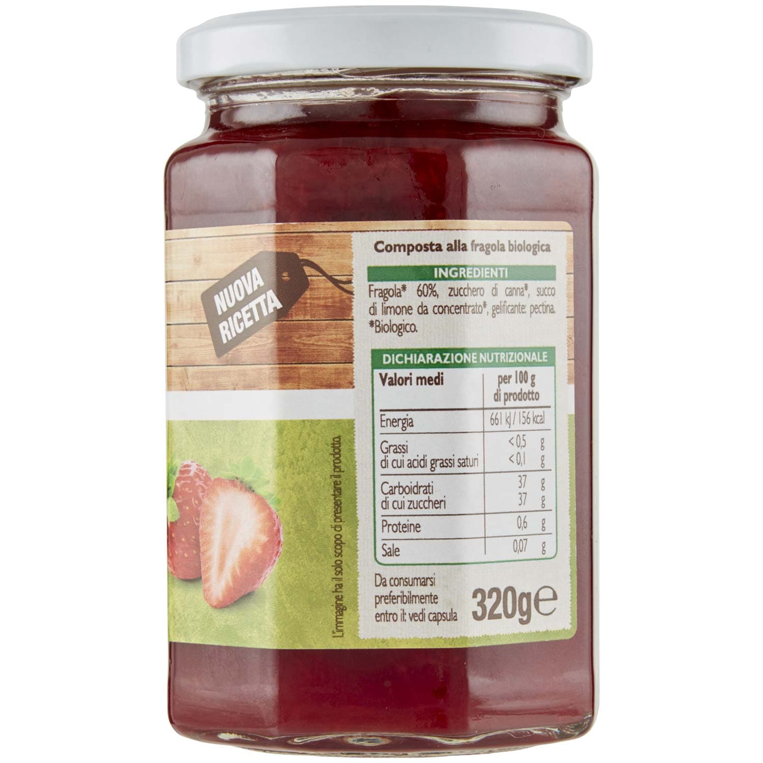 BIO Composta alla fragola Biologica 320 g – immagine 6