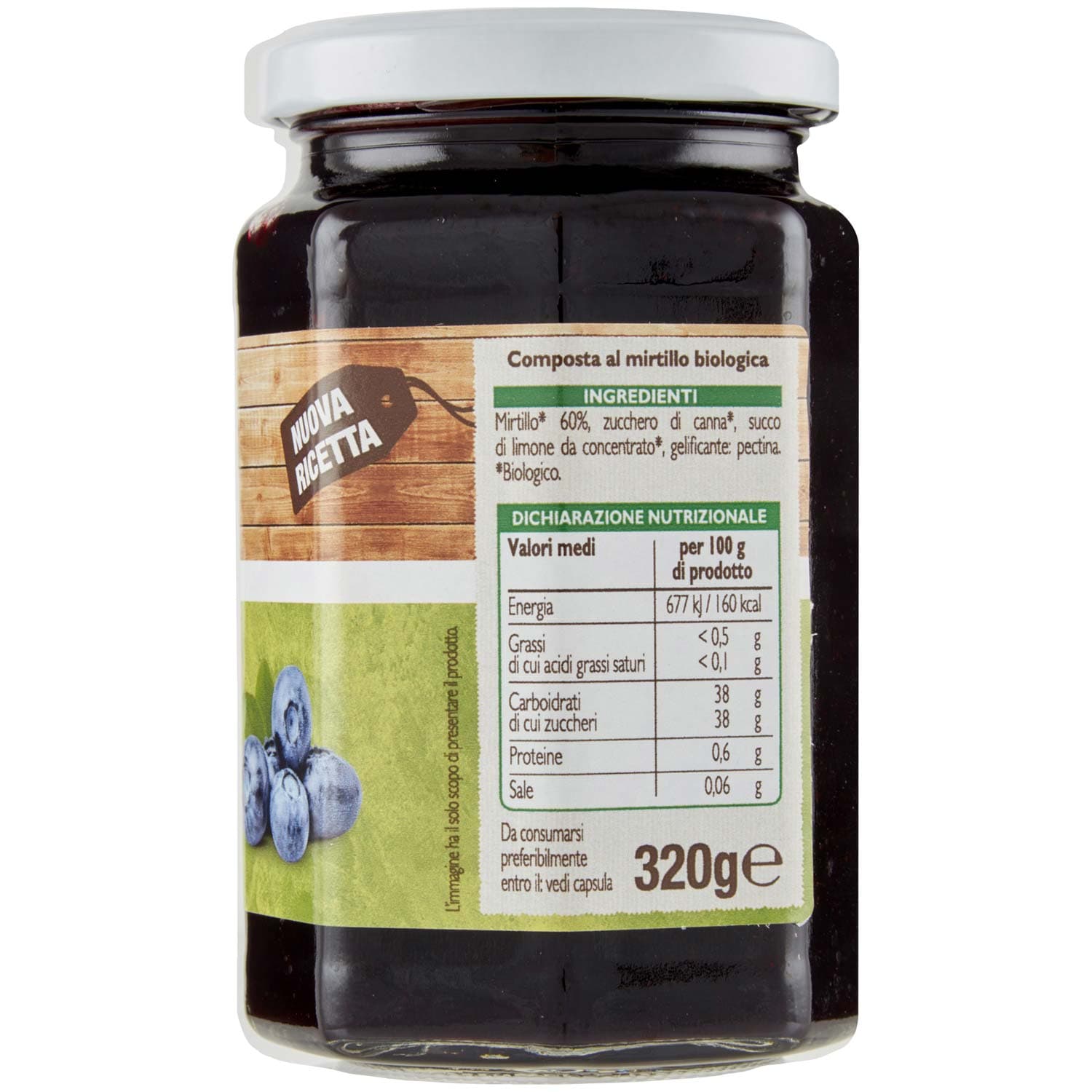 BIO Composta al mirtillo Biologica 320 g – immagine 6
