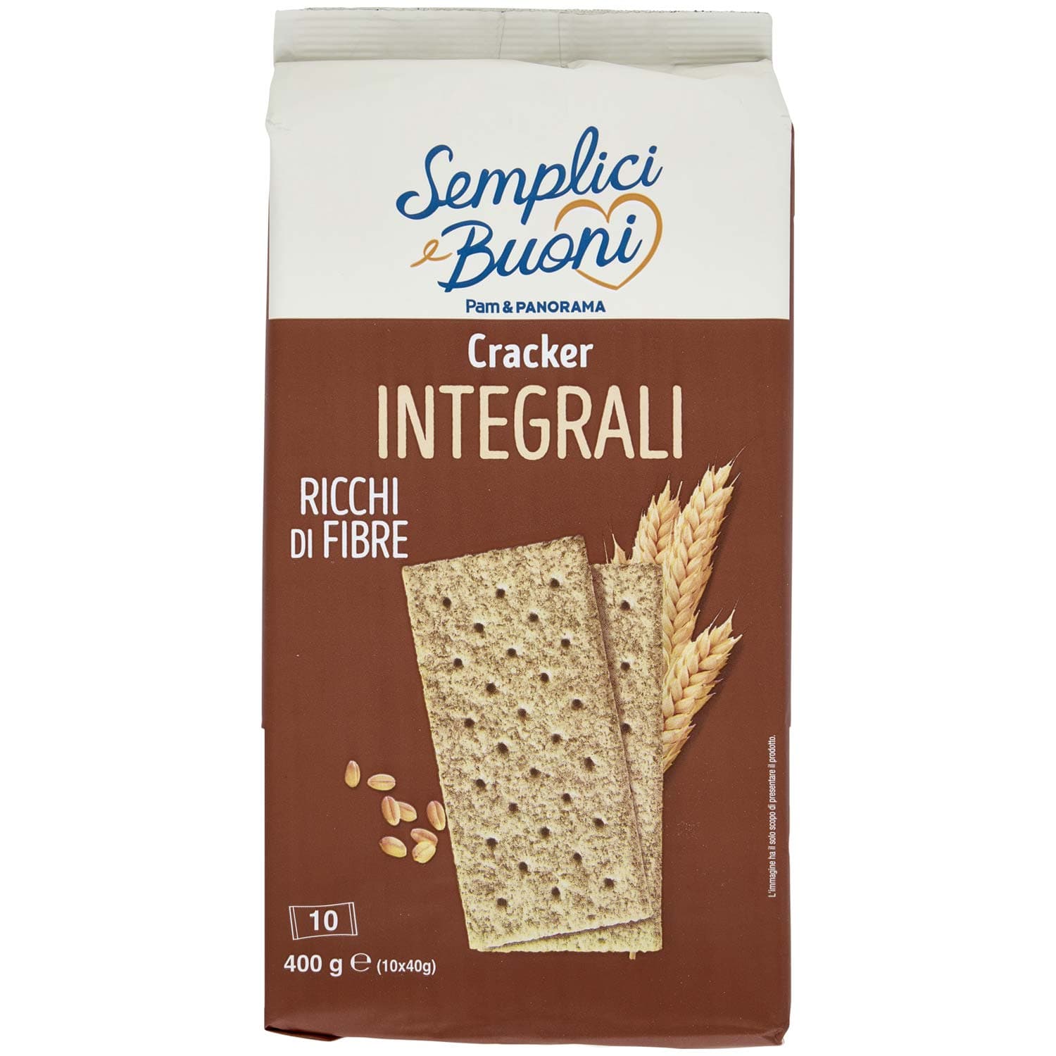 SEMPLICI E BUONI Cracker Integrali 10 x 40 g – immagine 3