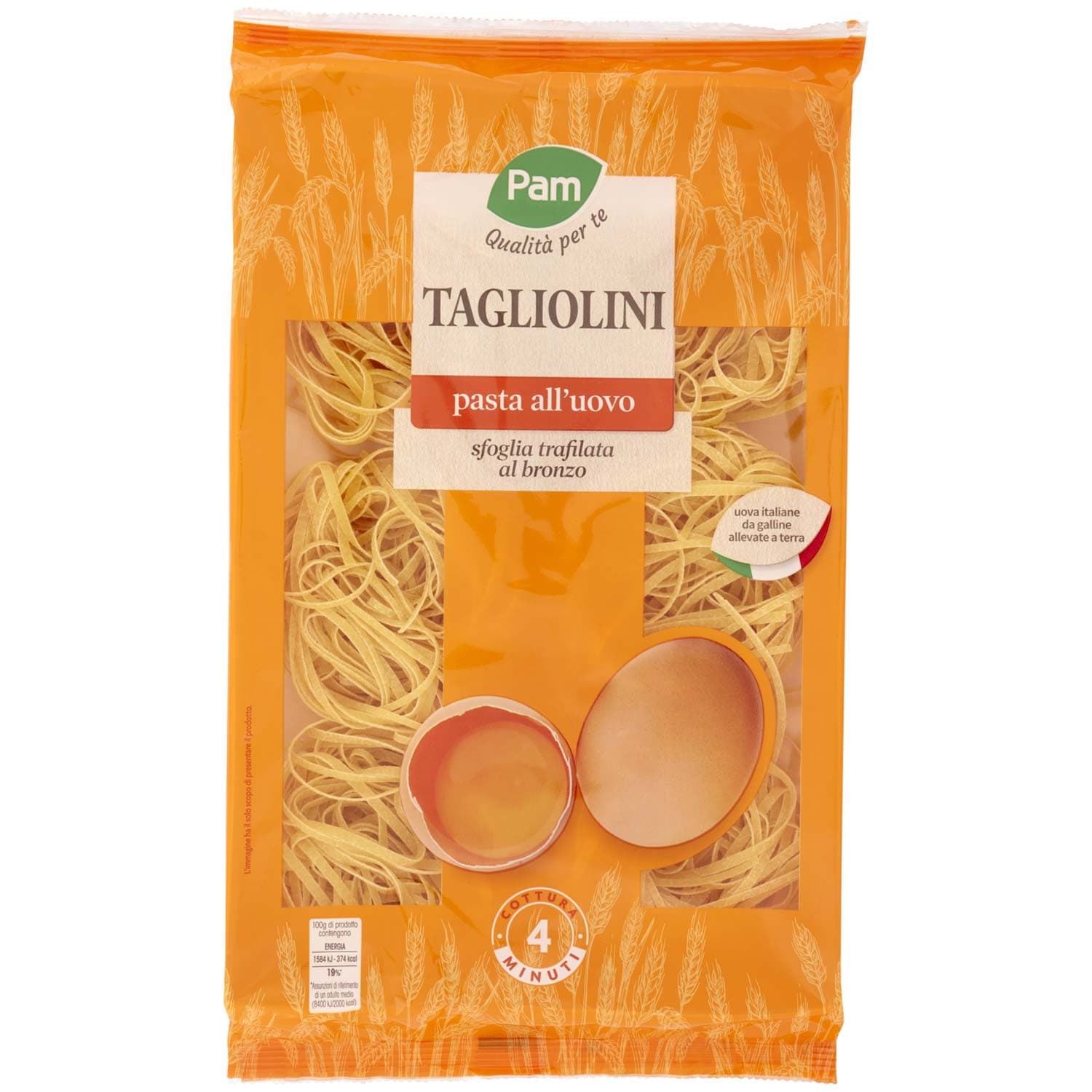 PAM Qualità per te Tagliolini pasta all uovo 250 g – immagine 3