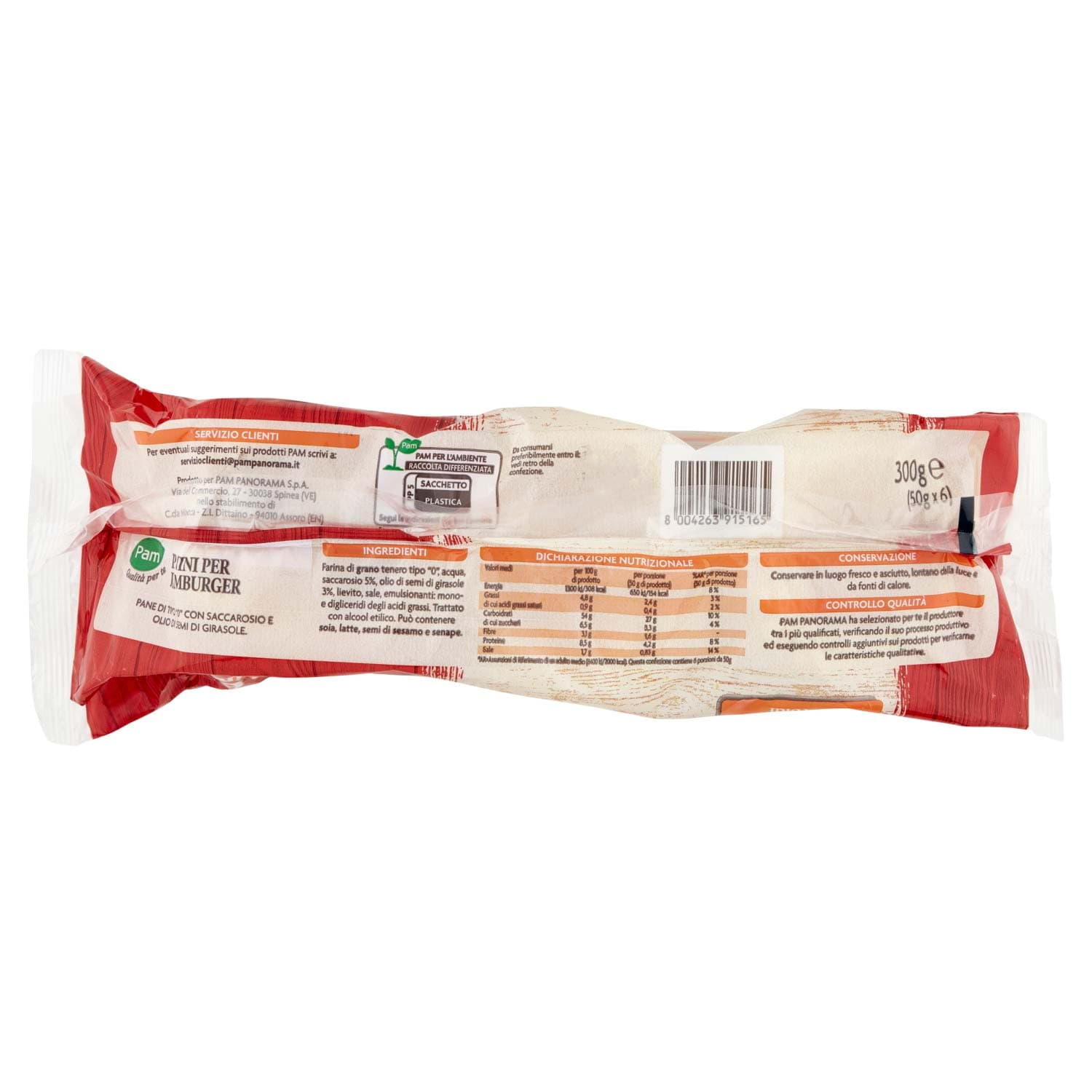 PAM Qualità per te Panini per Hamburger 6 x 50 g – immagine 5