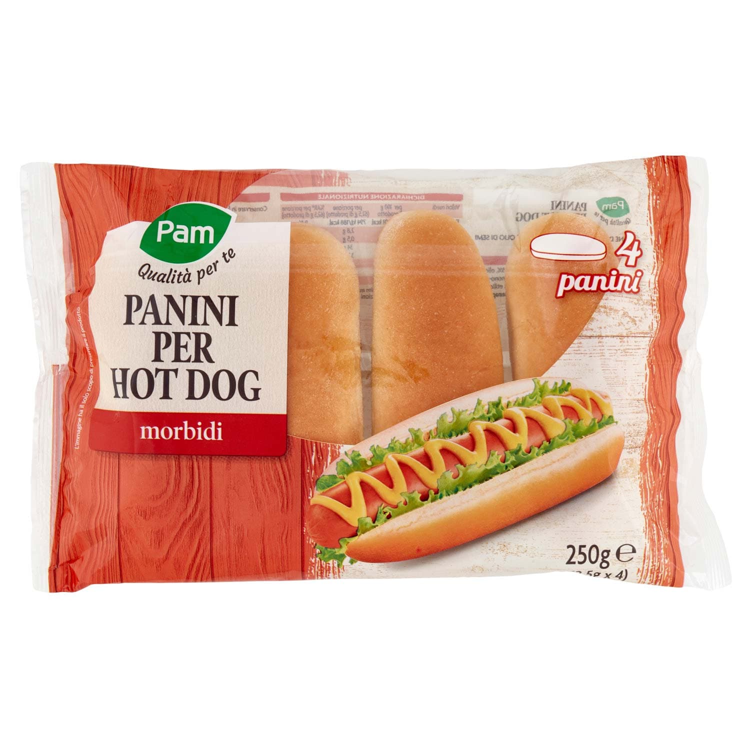PAM Qualità per te Panini per Hot Dog 4 x 62,5 g – immagine 3