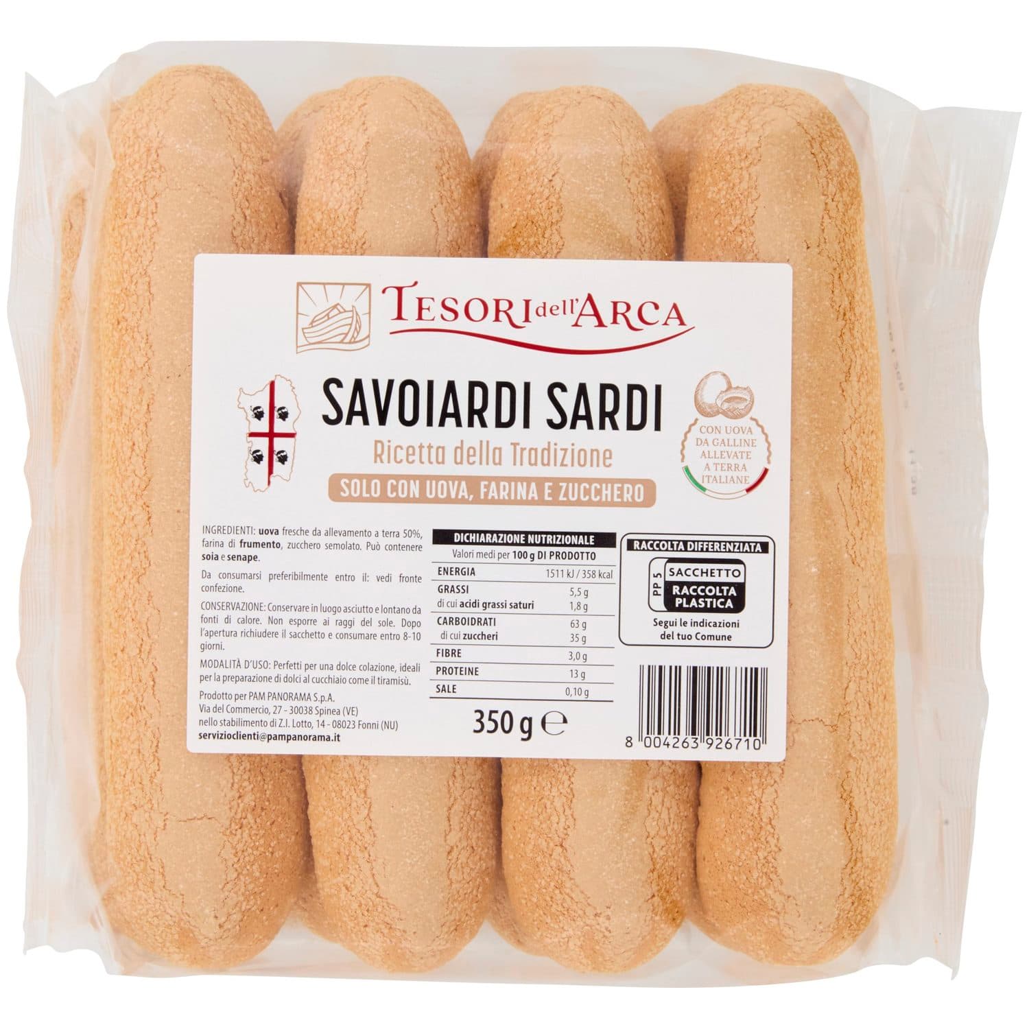 TESORI DELL'ARCA Savoiardi Sardi 350 g – immagine 3