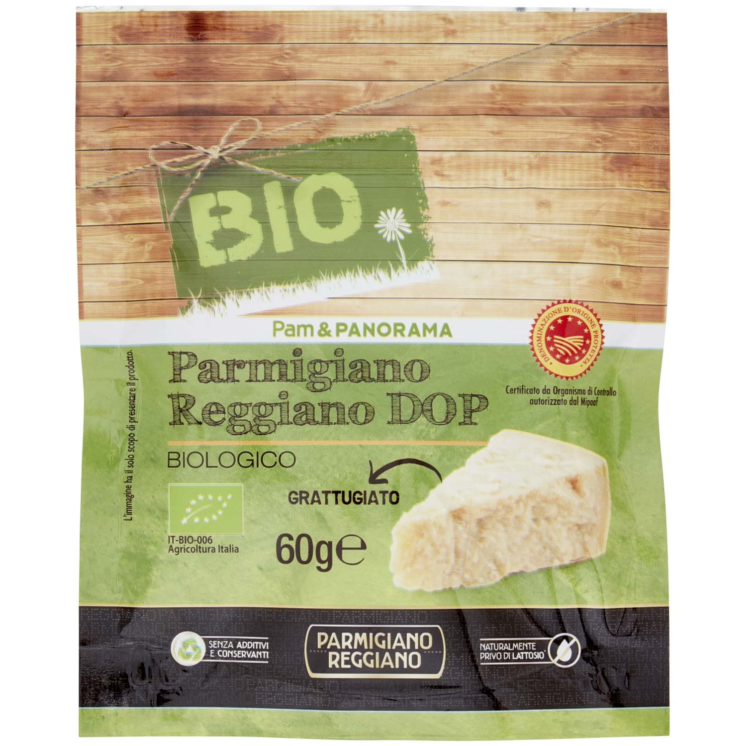 BIO Parmigiano Reggiano DOP Biologico Grattugiato 60 g – immagine 3