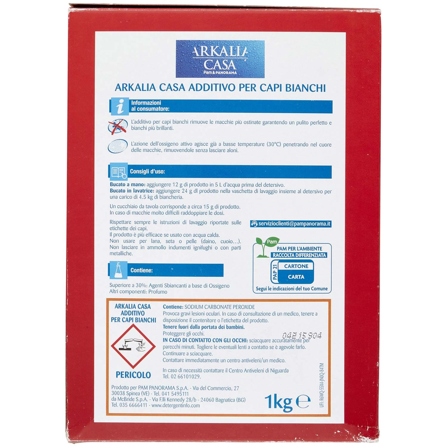 PAM PANORAMA Sbiancante con ossigeno attivo 1 kg – immagine 5