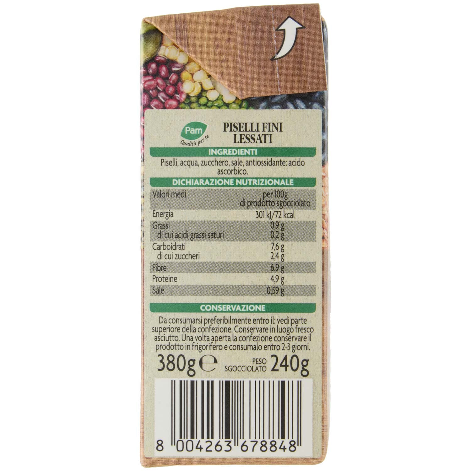 PAM Qualità per te Piselli Fini 380 g – immagine 6