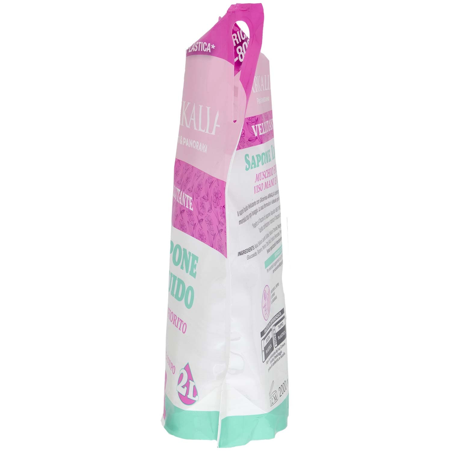 ARKALIA Sapone Liquido Muschio Fiorito Viso Mani e Corpo Ricarica 2 L – immagine 6