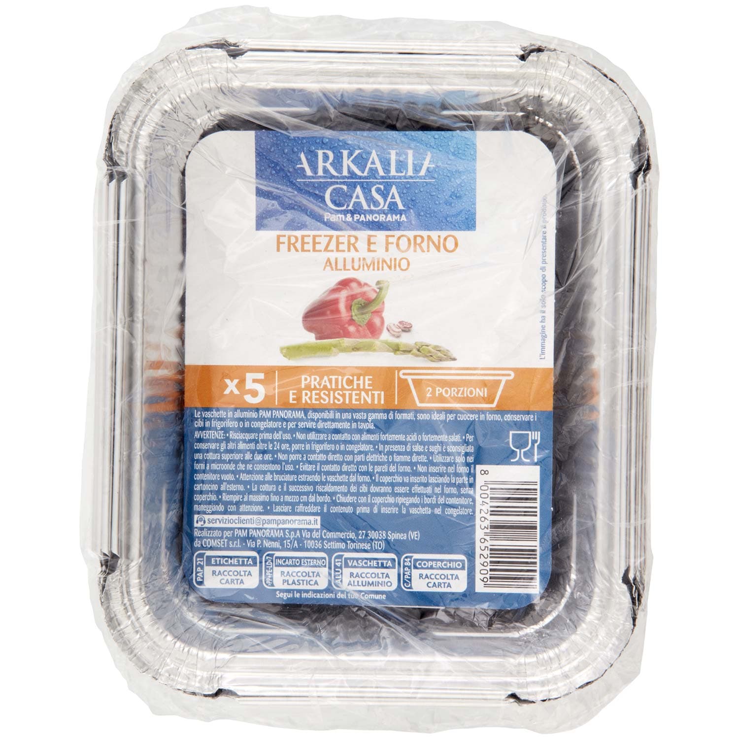ARKALIA CASA Freezer e Forno Alluminio 2 Porzioni 5 pz – immagine 3