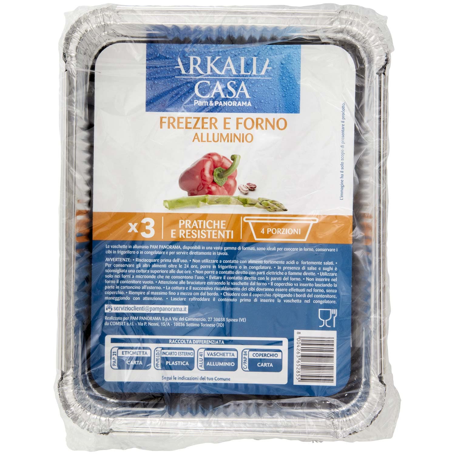 ARKALIA CASA Freezer e Forno Alluminio 4 Porzioni 3 pz – immagine 3